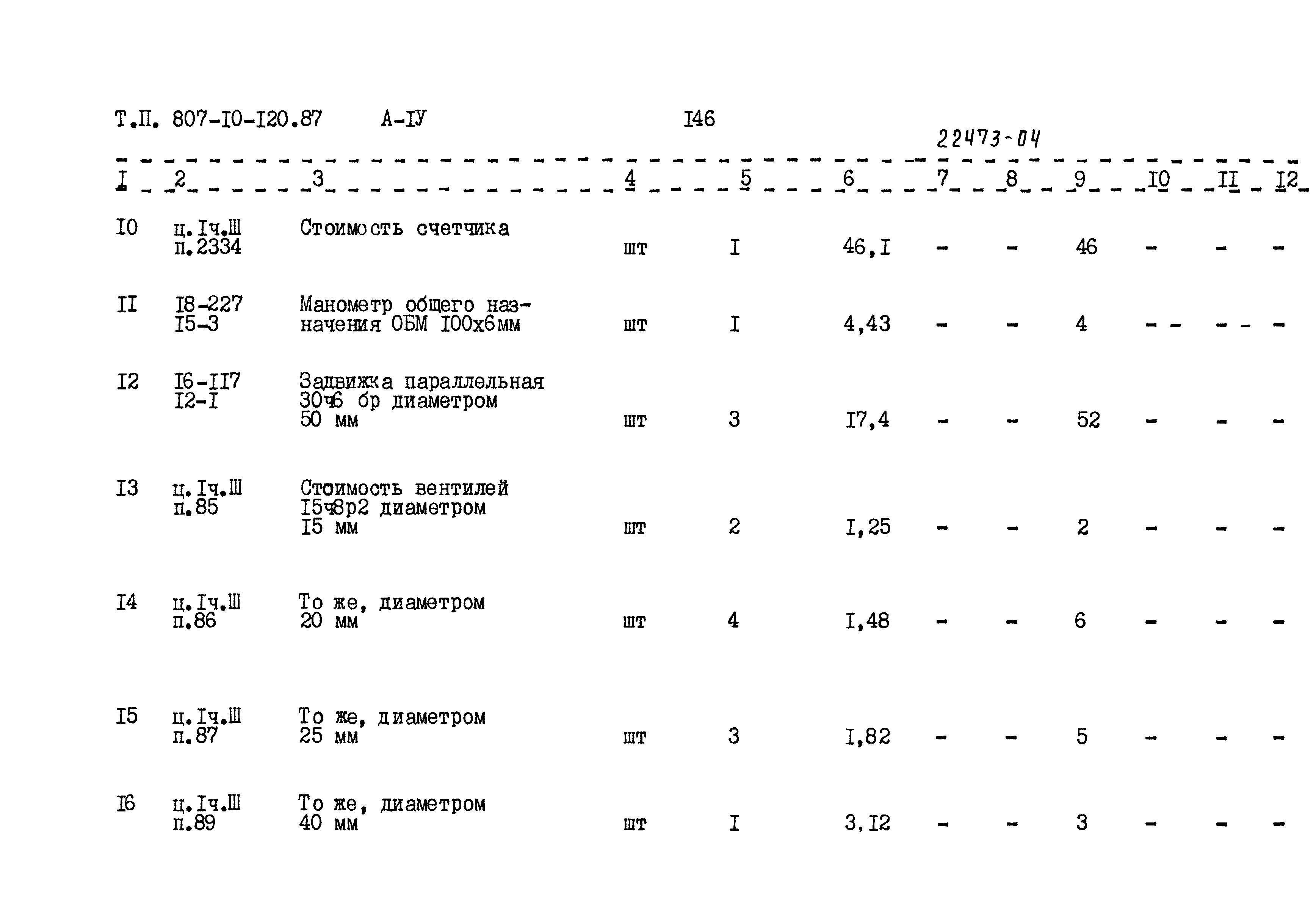 Типовой проект 807-10-120.87