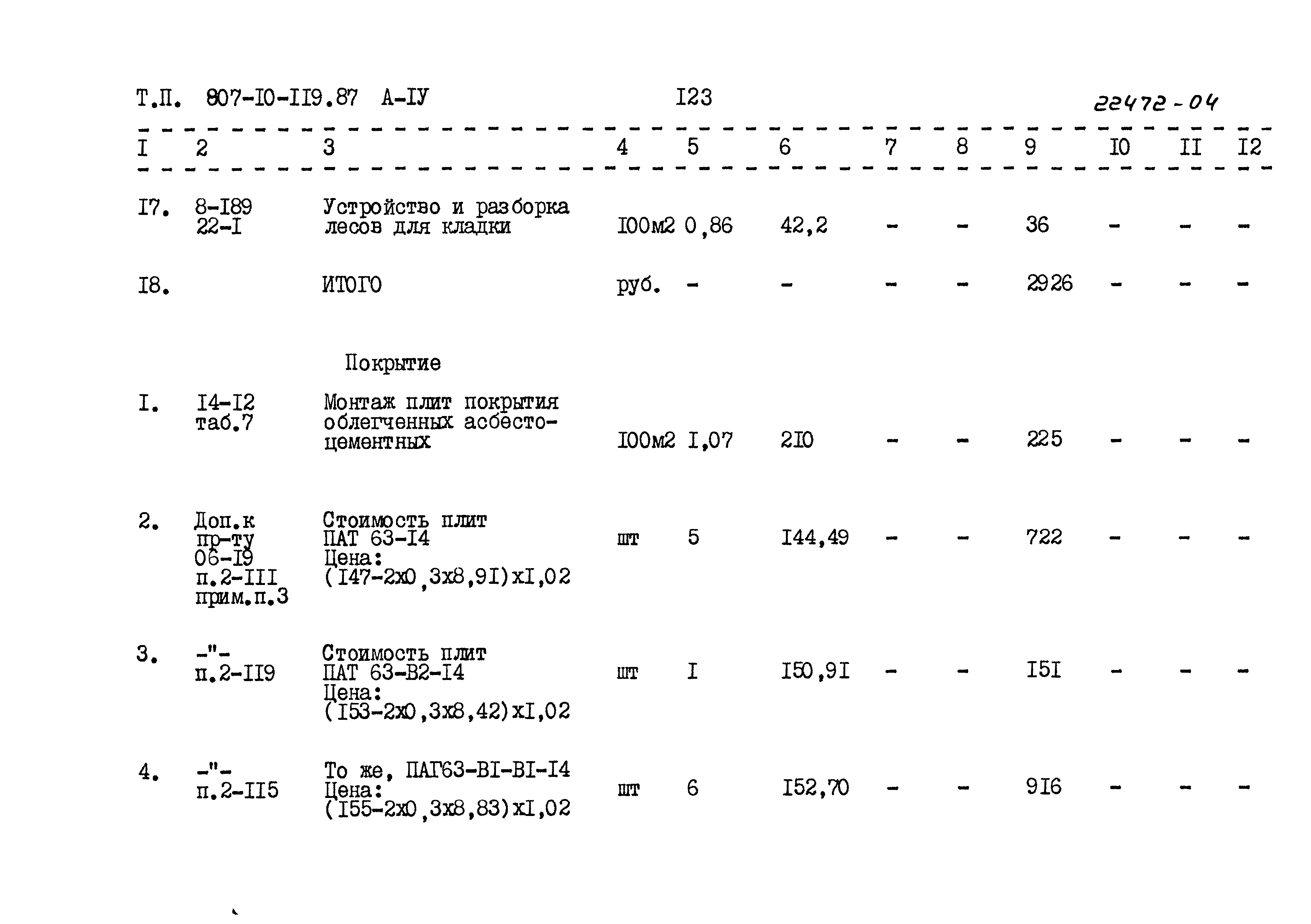 Типовой проект 807-10-119.87