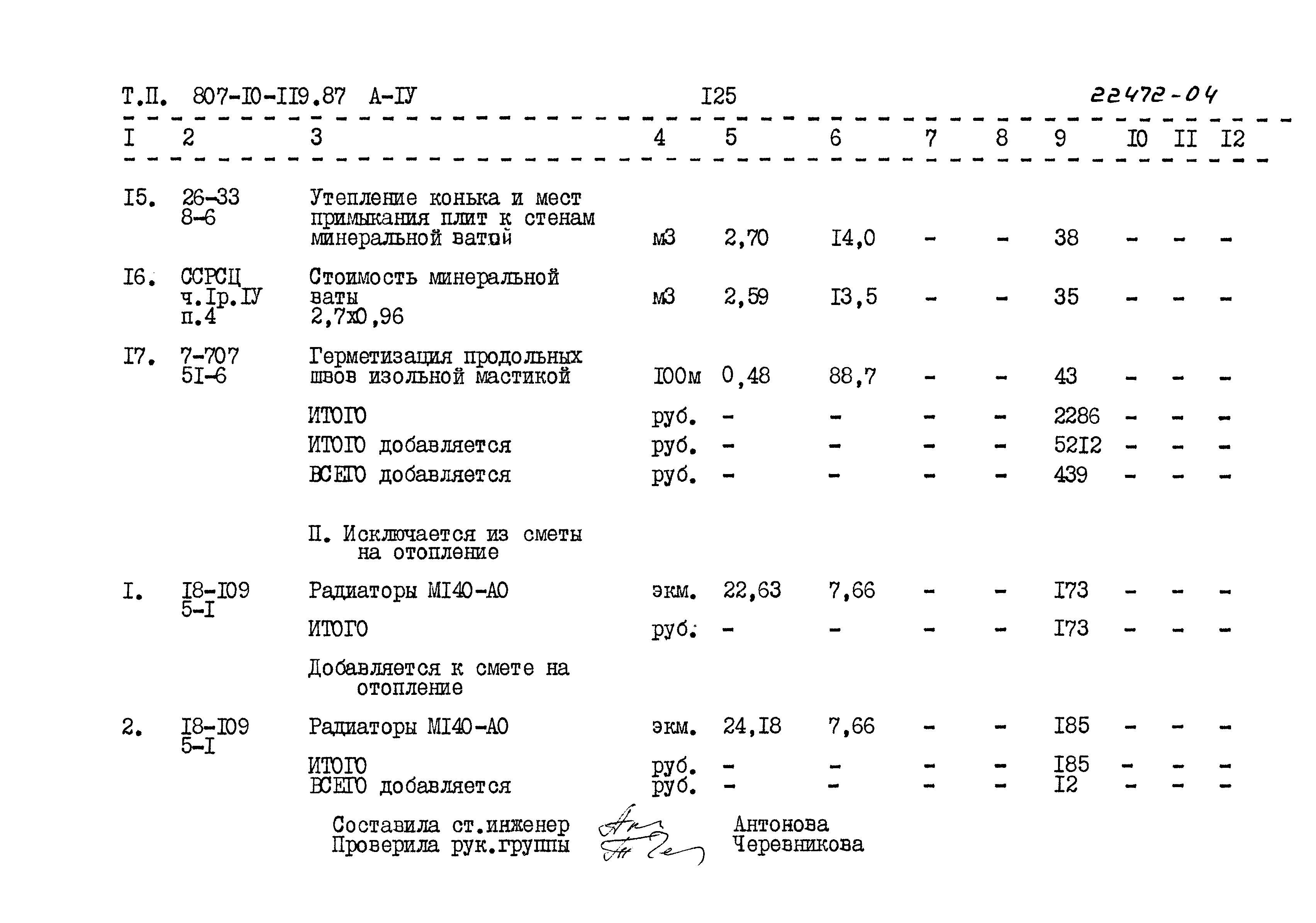 Типовой проект 807-10-119.87