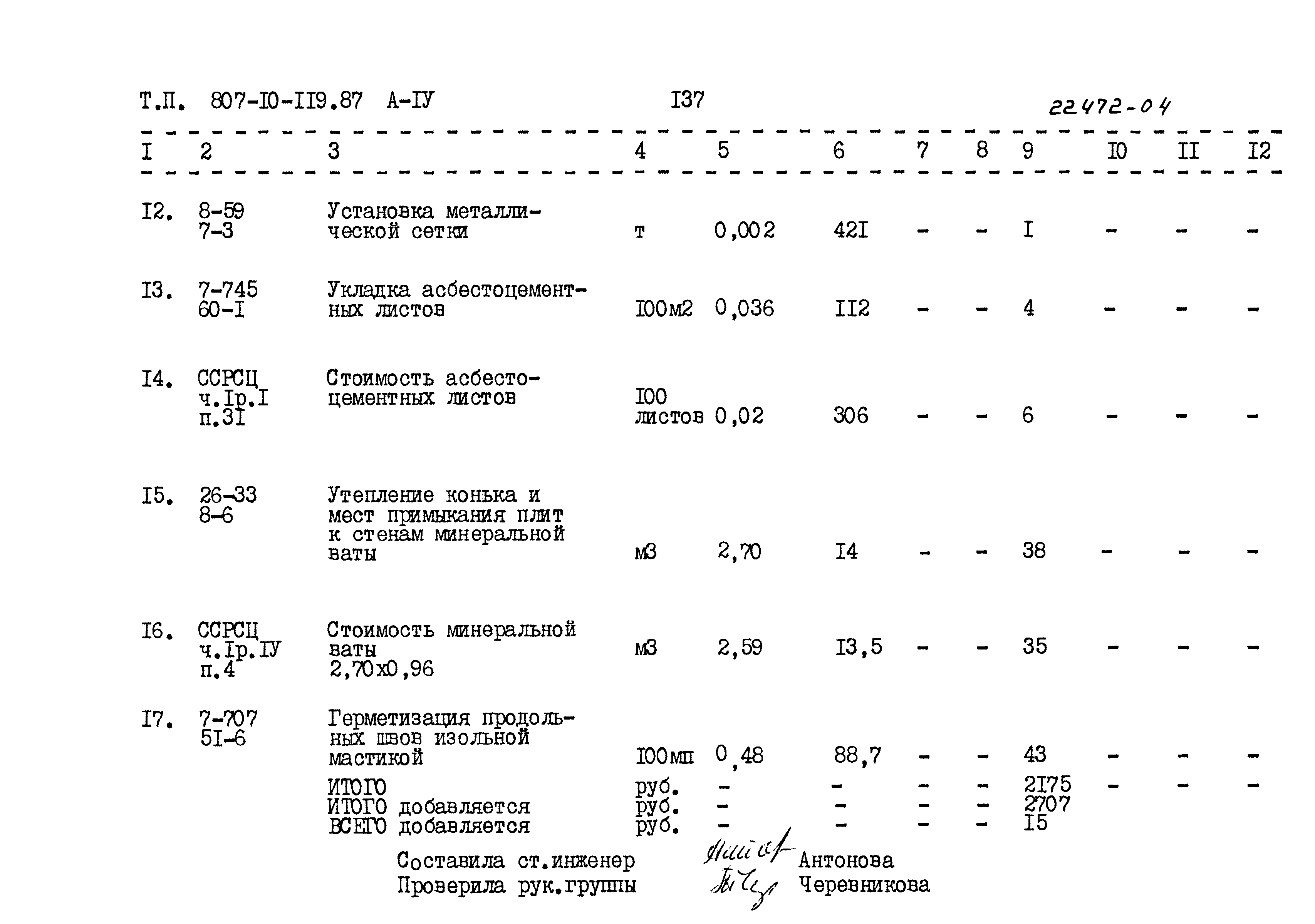 Типовой проект 807-10-119.87