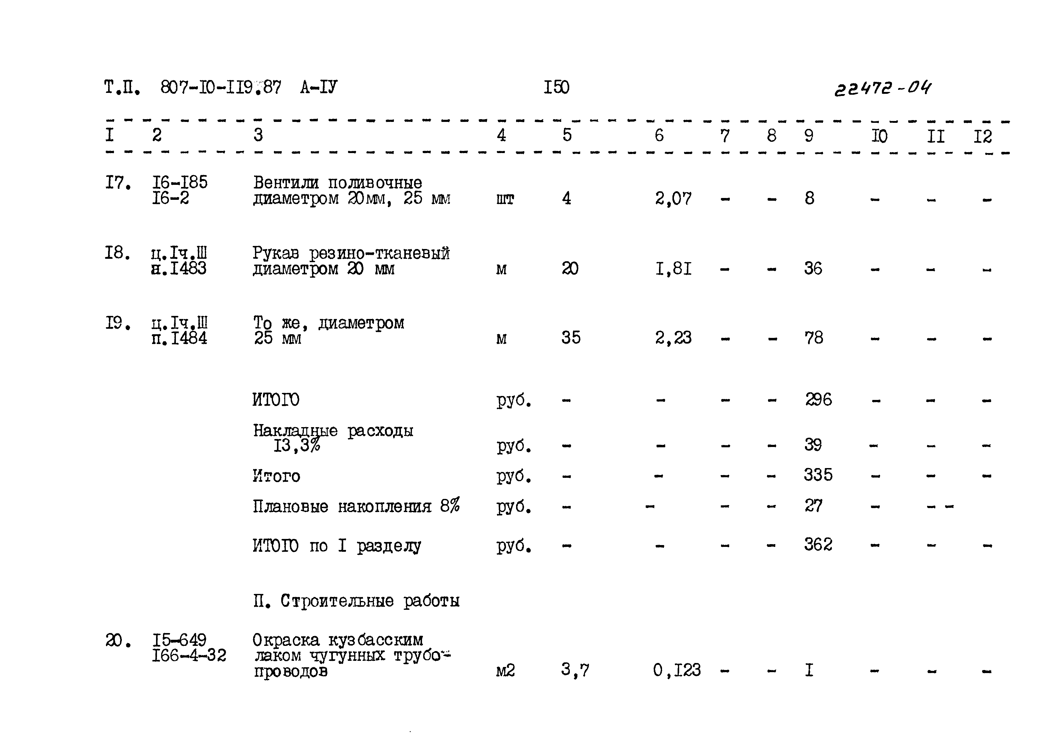 Типовой проект 807-10-119.87