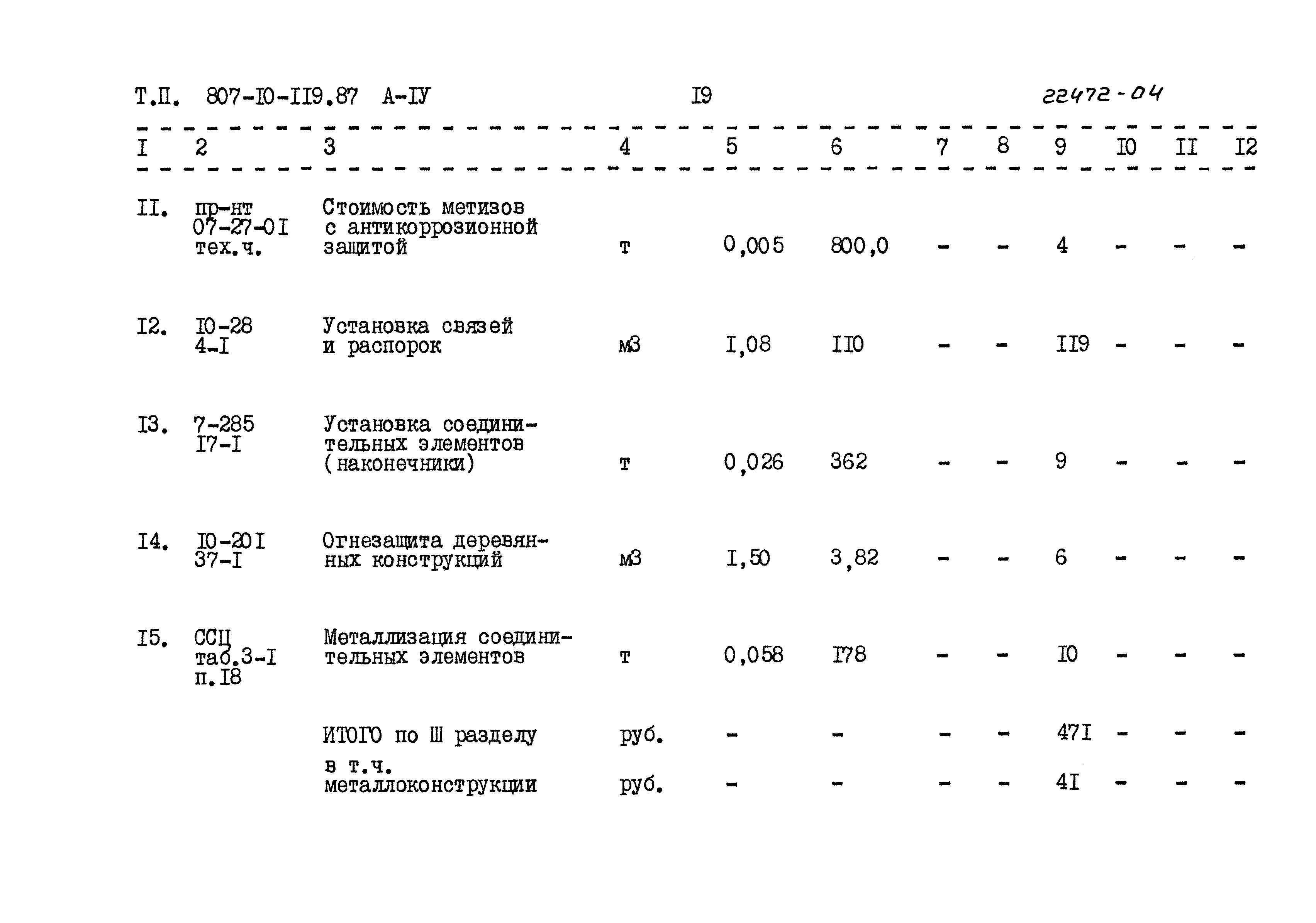 Типовой проект 807-10-119.87