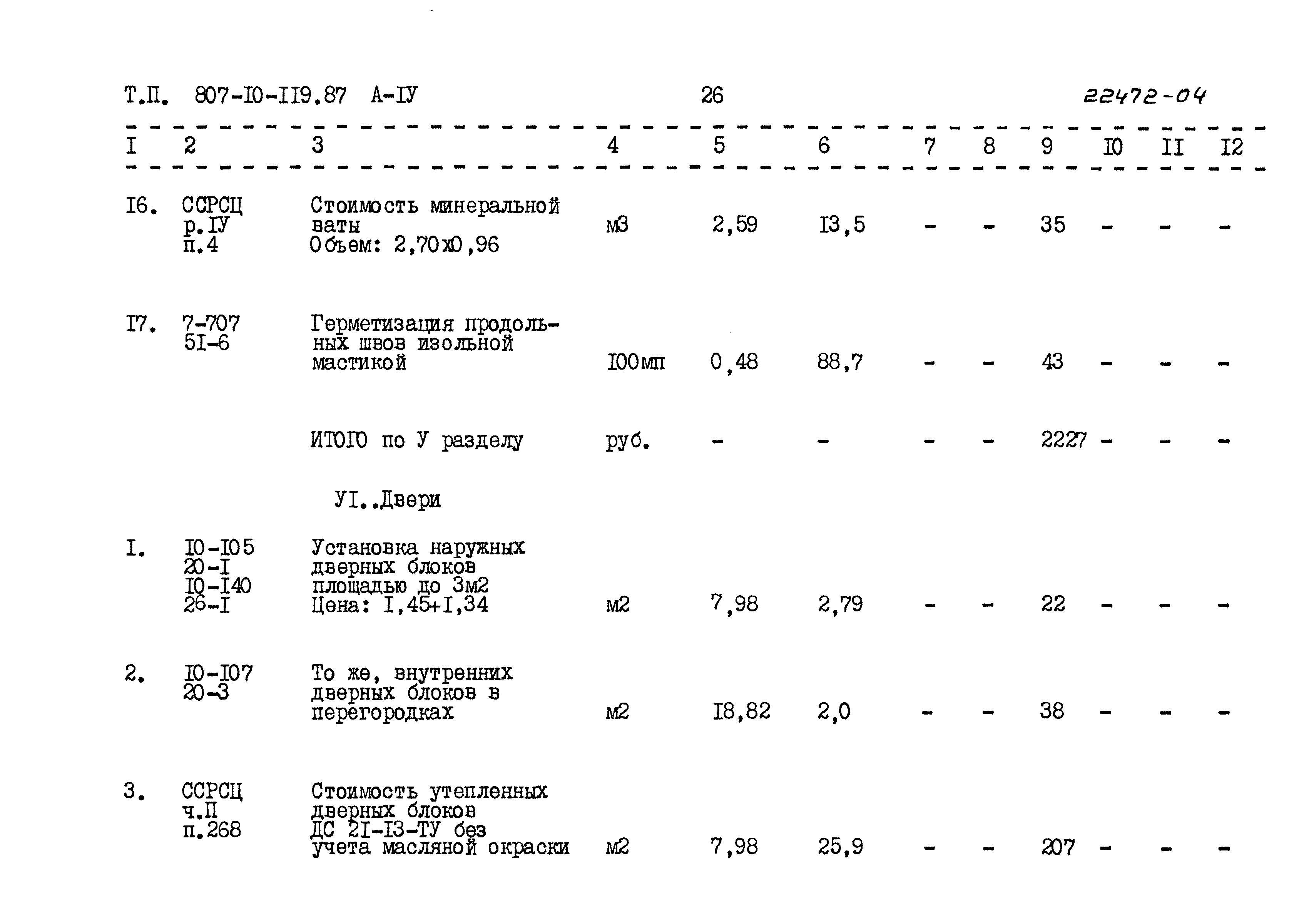 Типовой проект 807-10-119.87