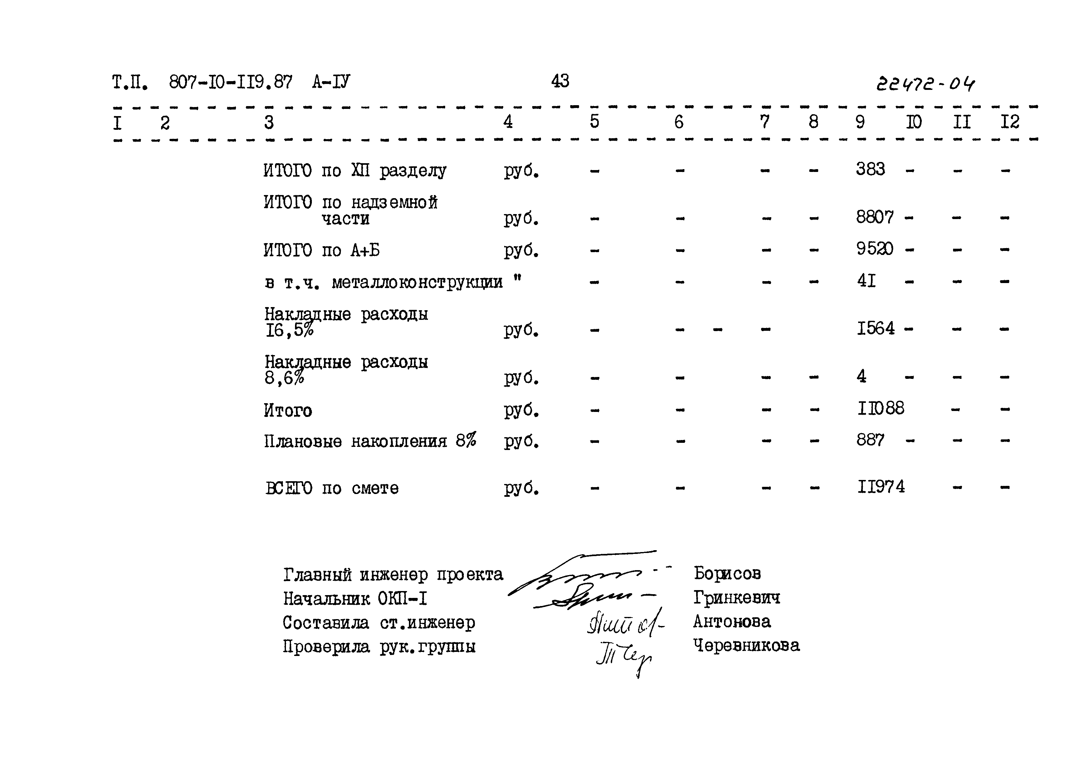 Типовой проект 807-10-119.87
