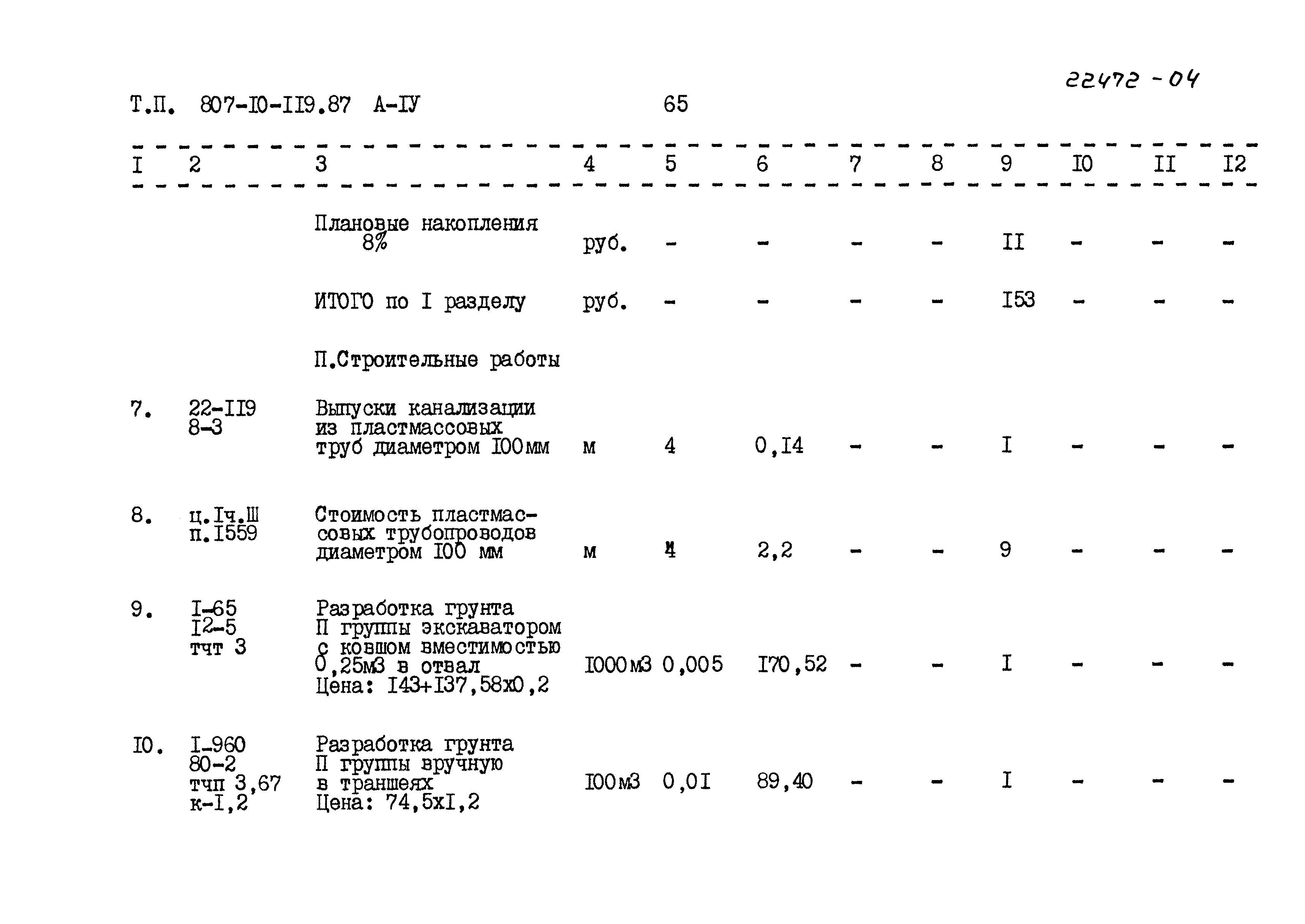 Типовой проект 807-10-119.87