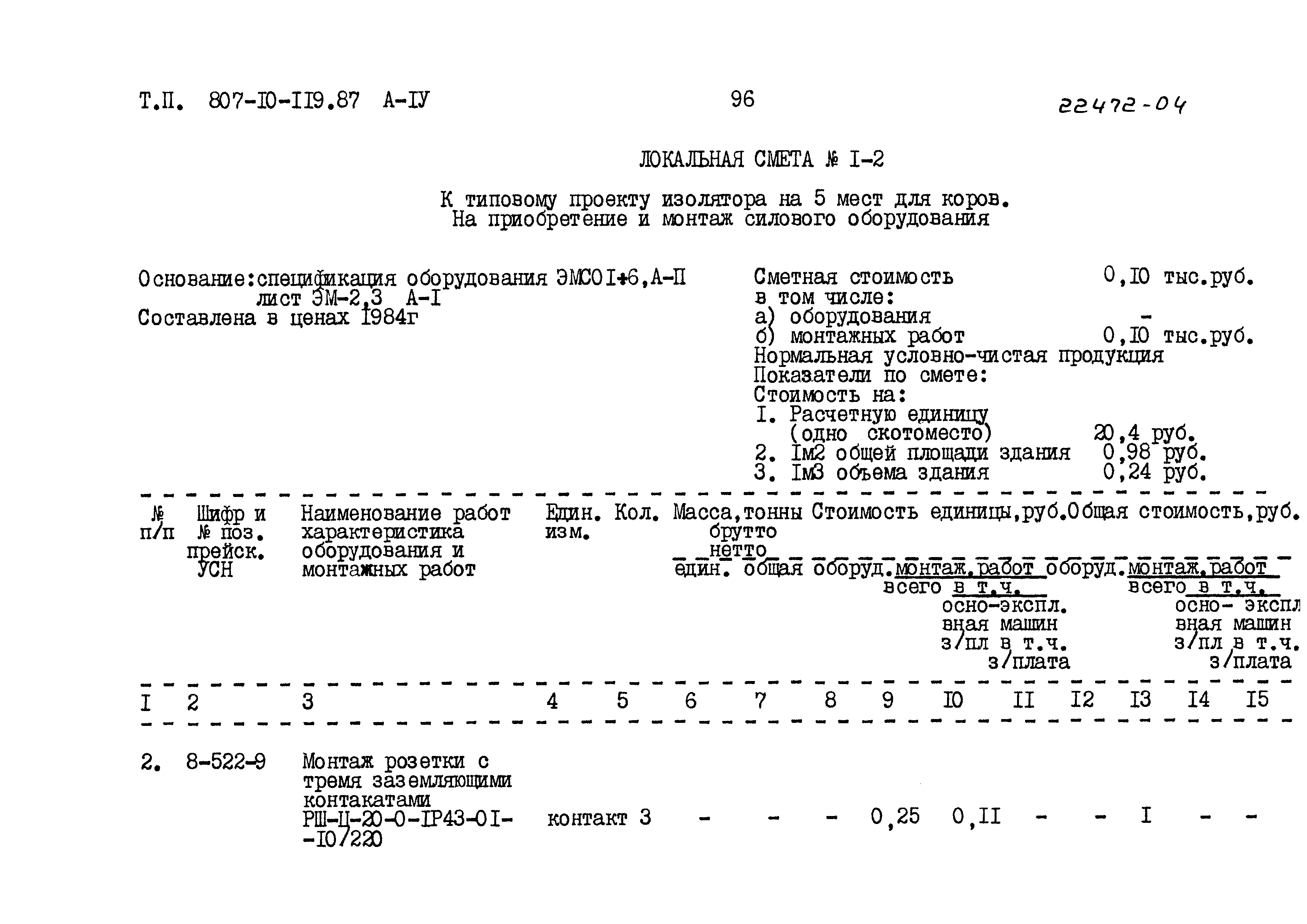 Типовой проект 807-10-119.87