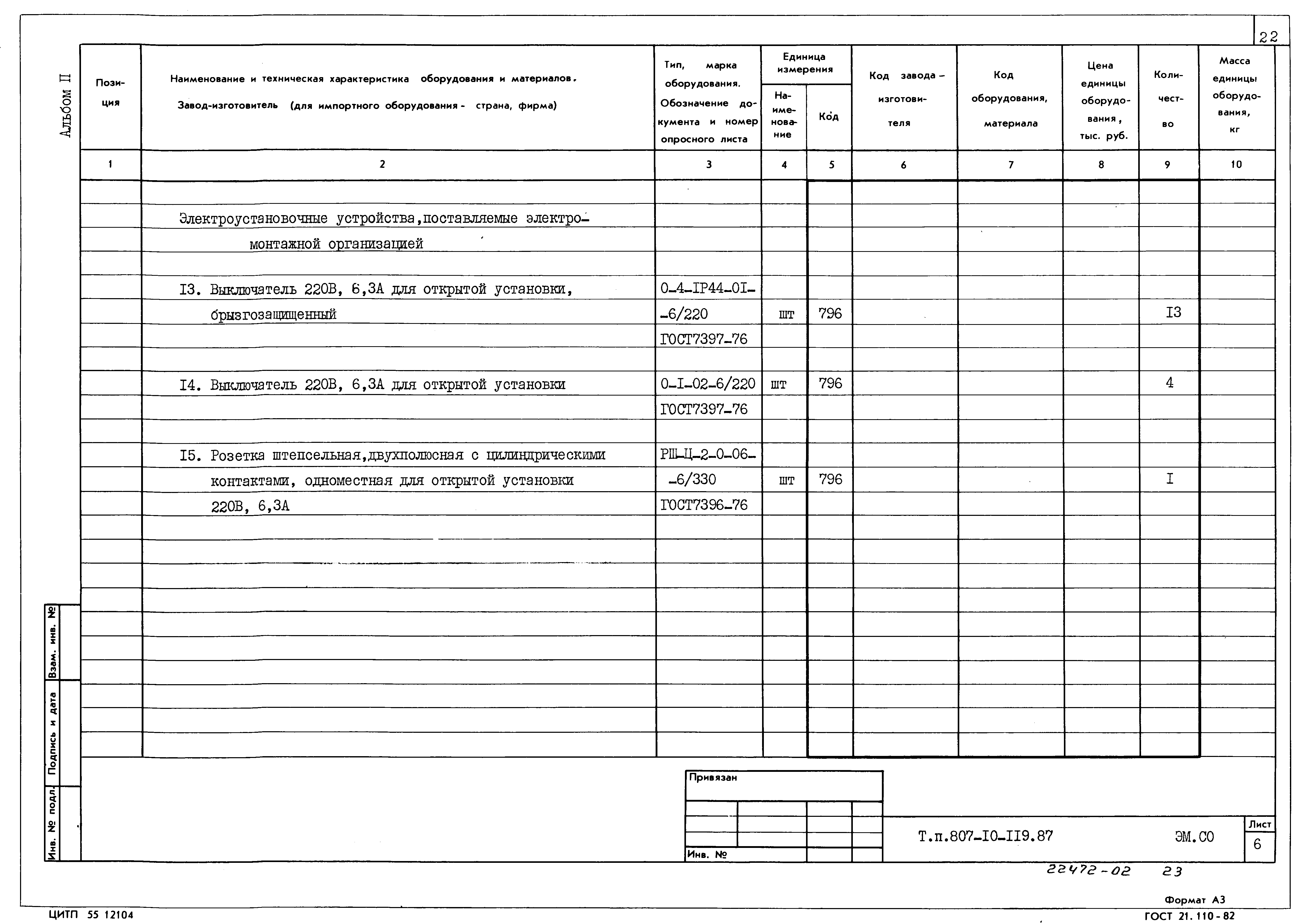 Типовой проект 807-10-119.87