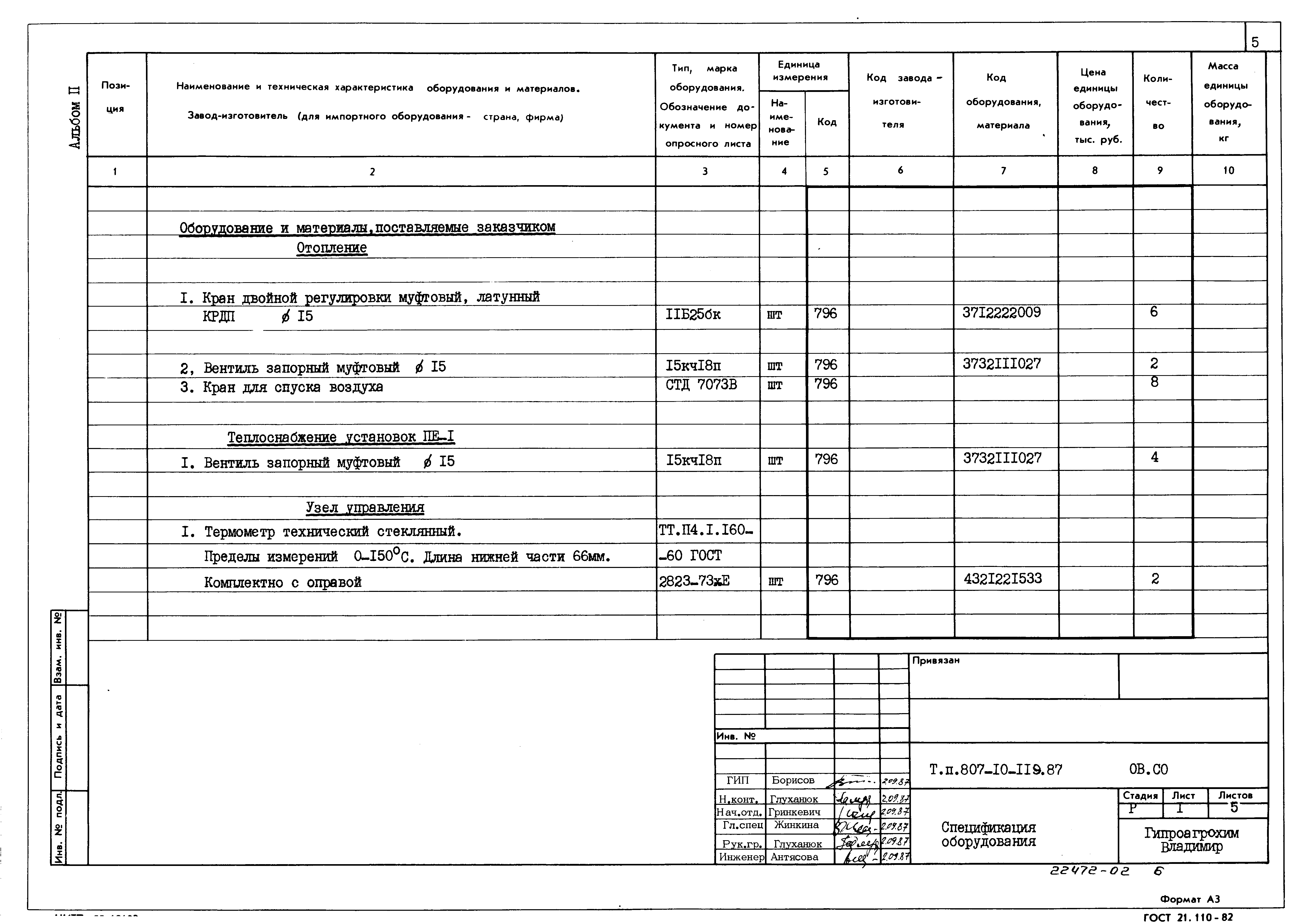 Типовой проект 807-10-119.87