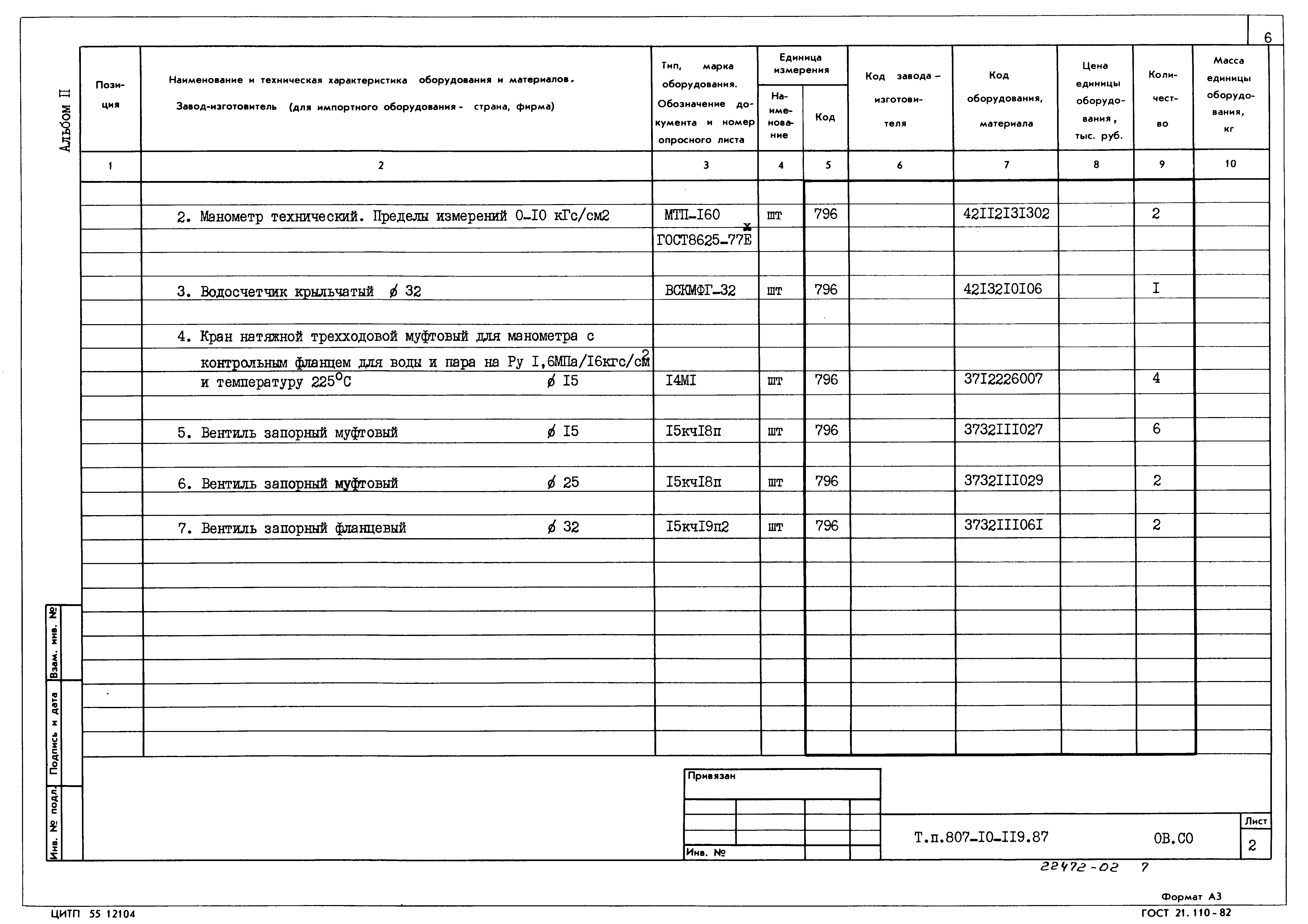Типовой проект 807-10-119.87