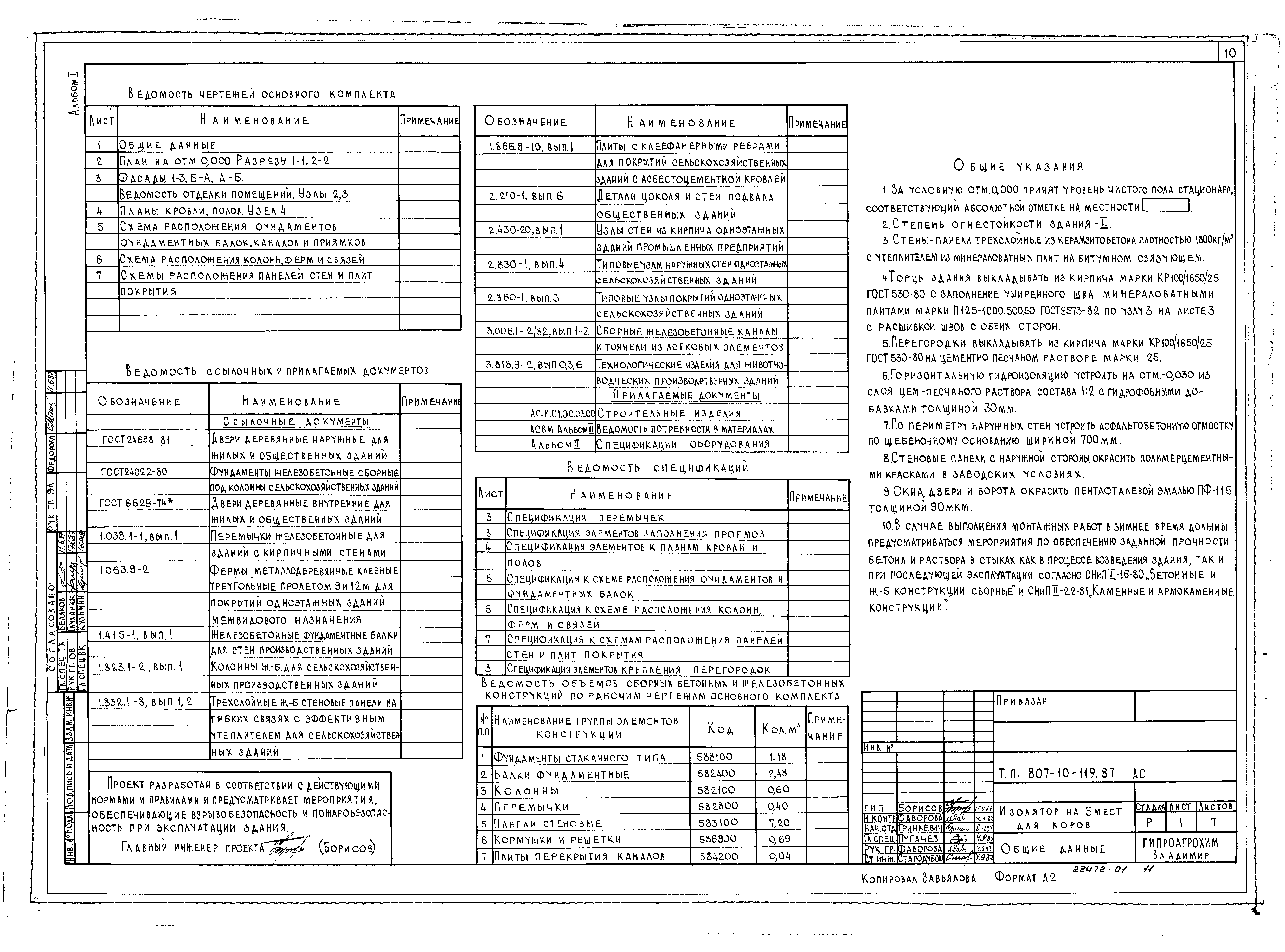 Типовой проект 807-10-119.87