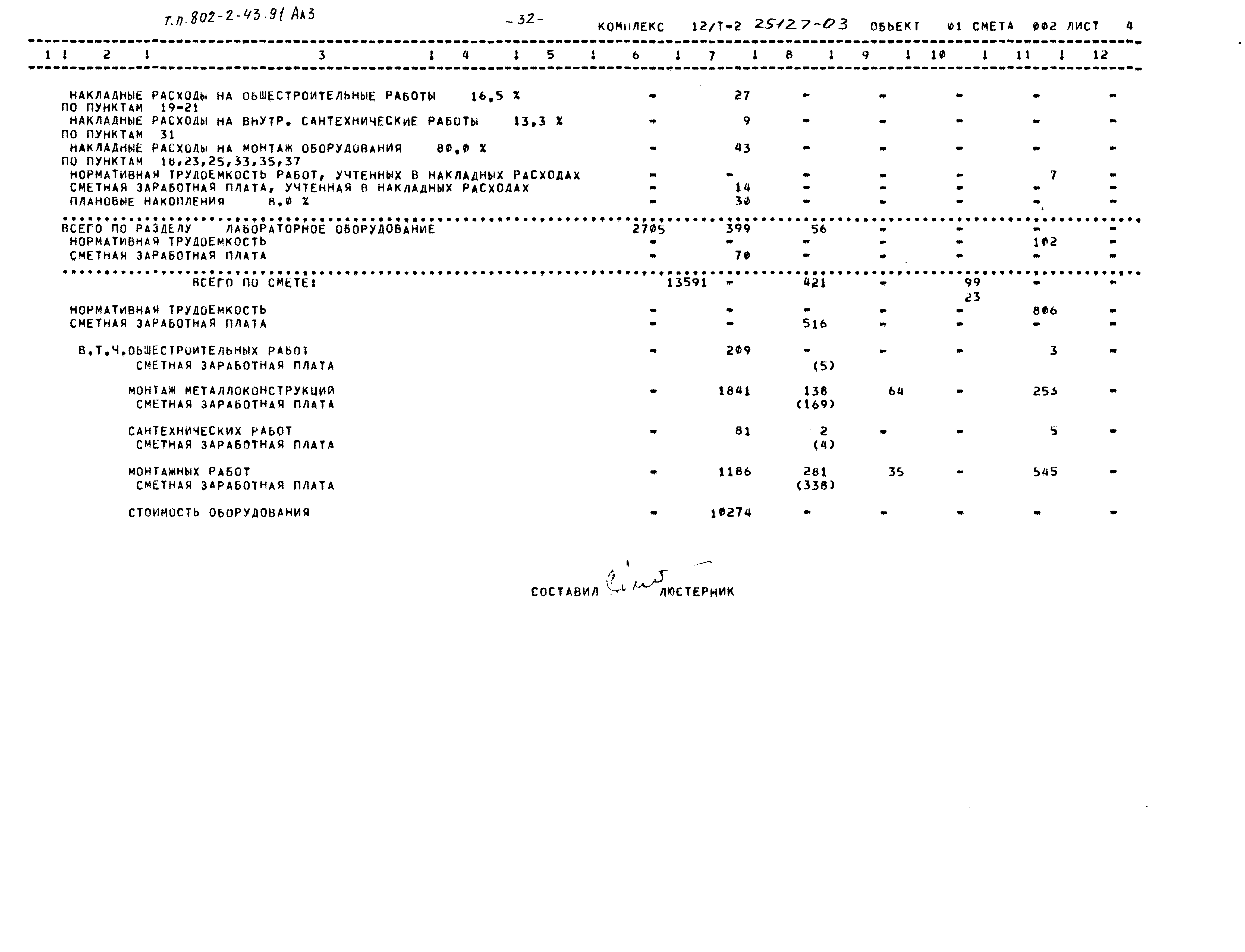 Типовой проект 802-2-43.91