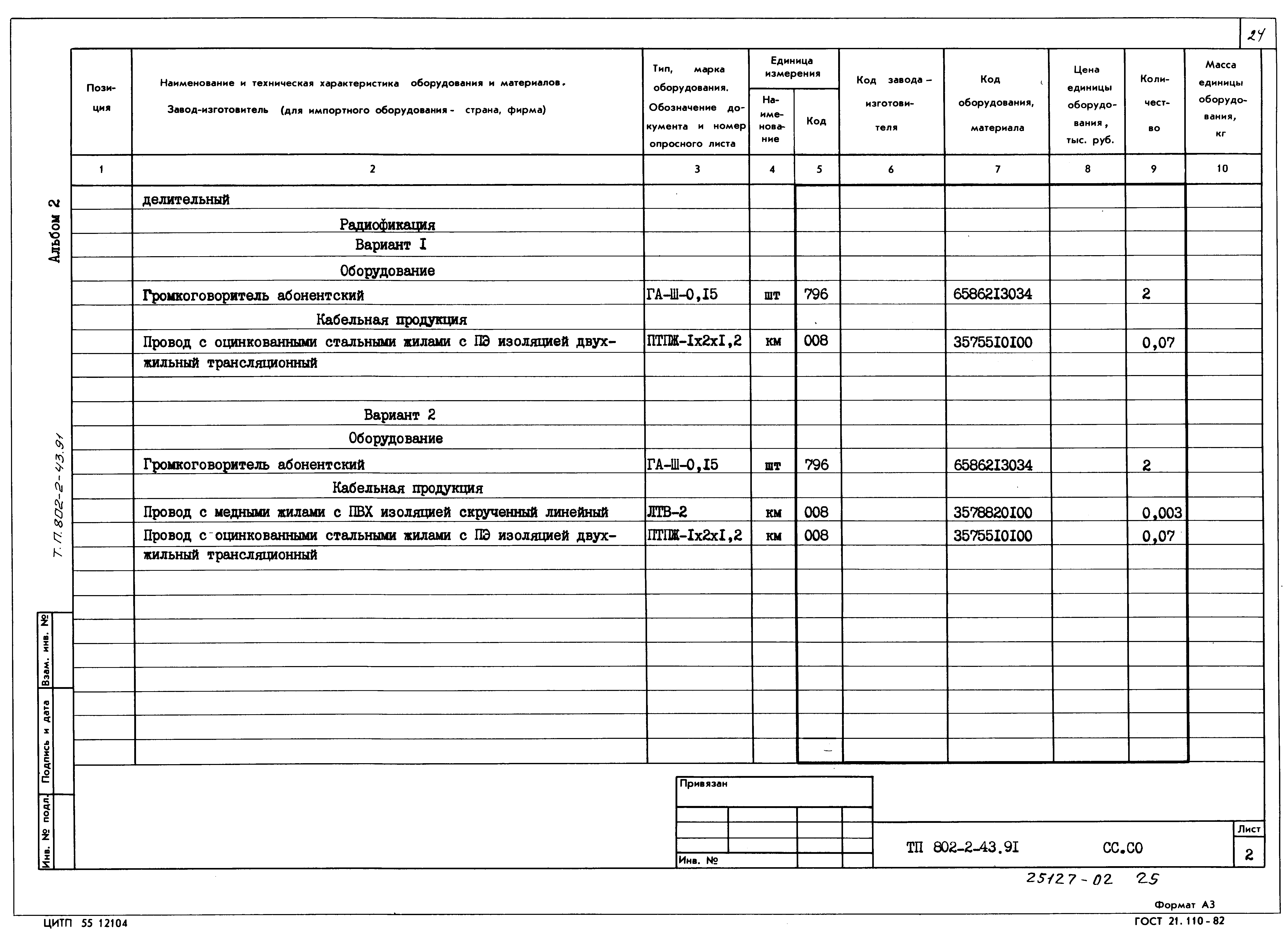 Типовой проект 802-2-43.91