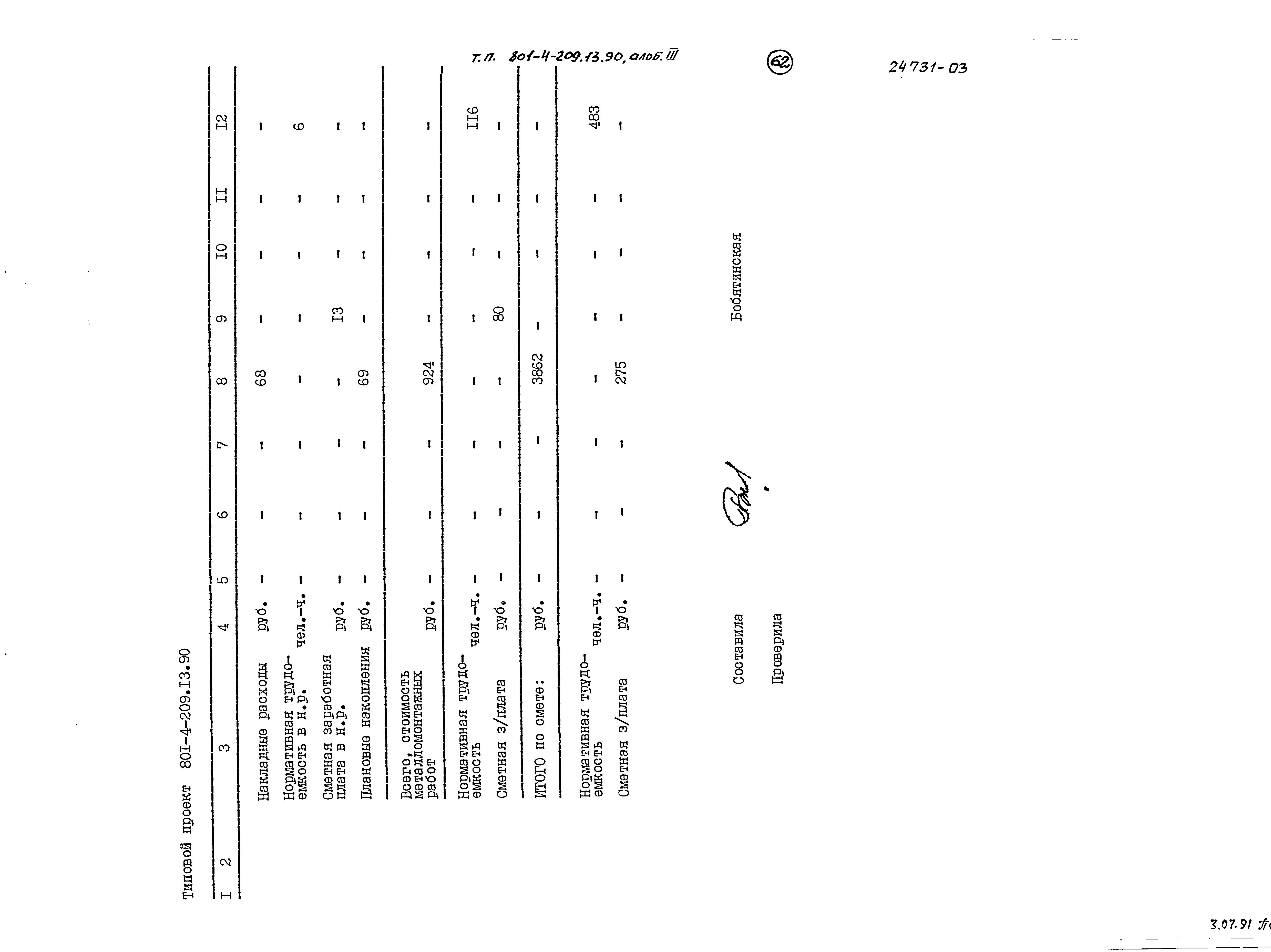 Типовой проект 801-4-209.13.90