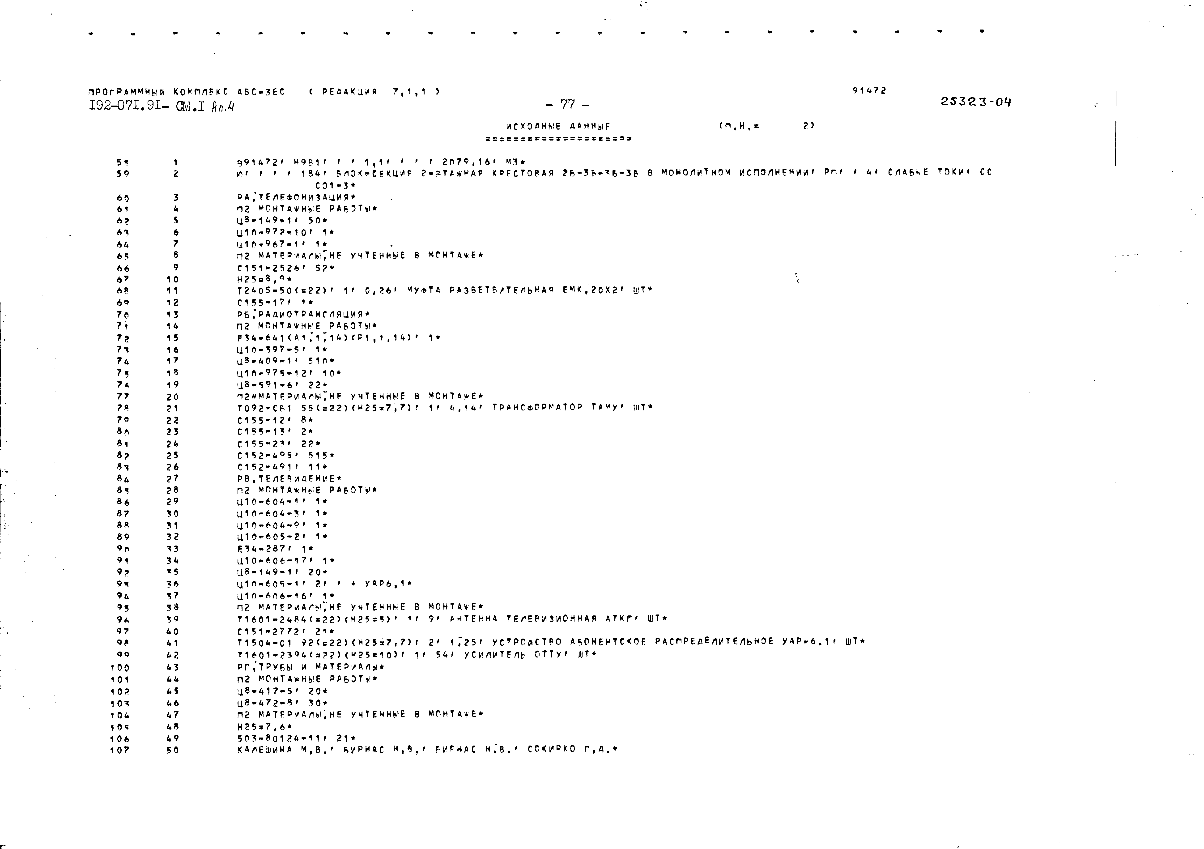 Типовой проект 192-071.91