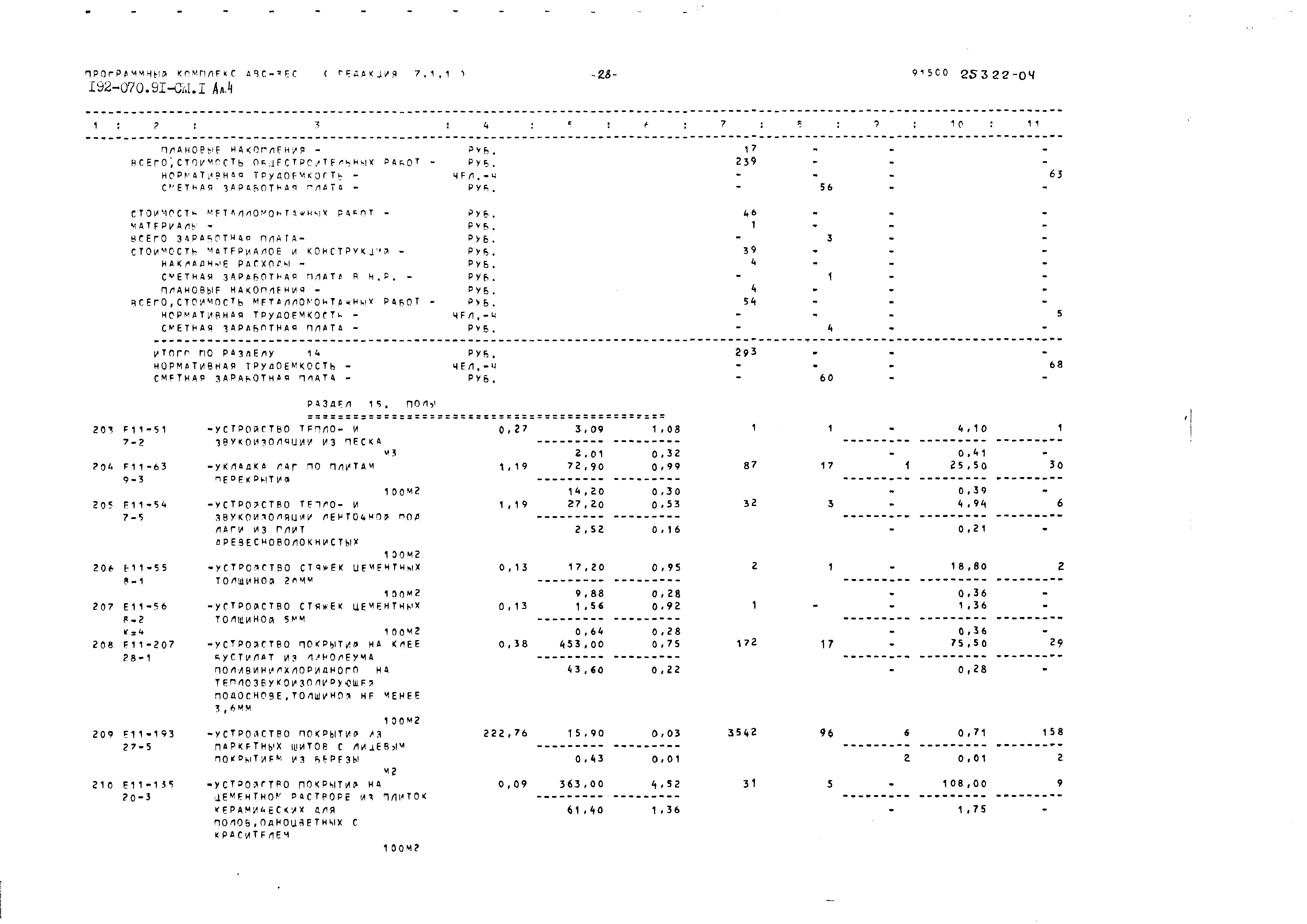 Типовой проект 192-070.91
