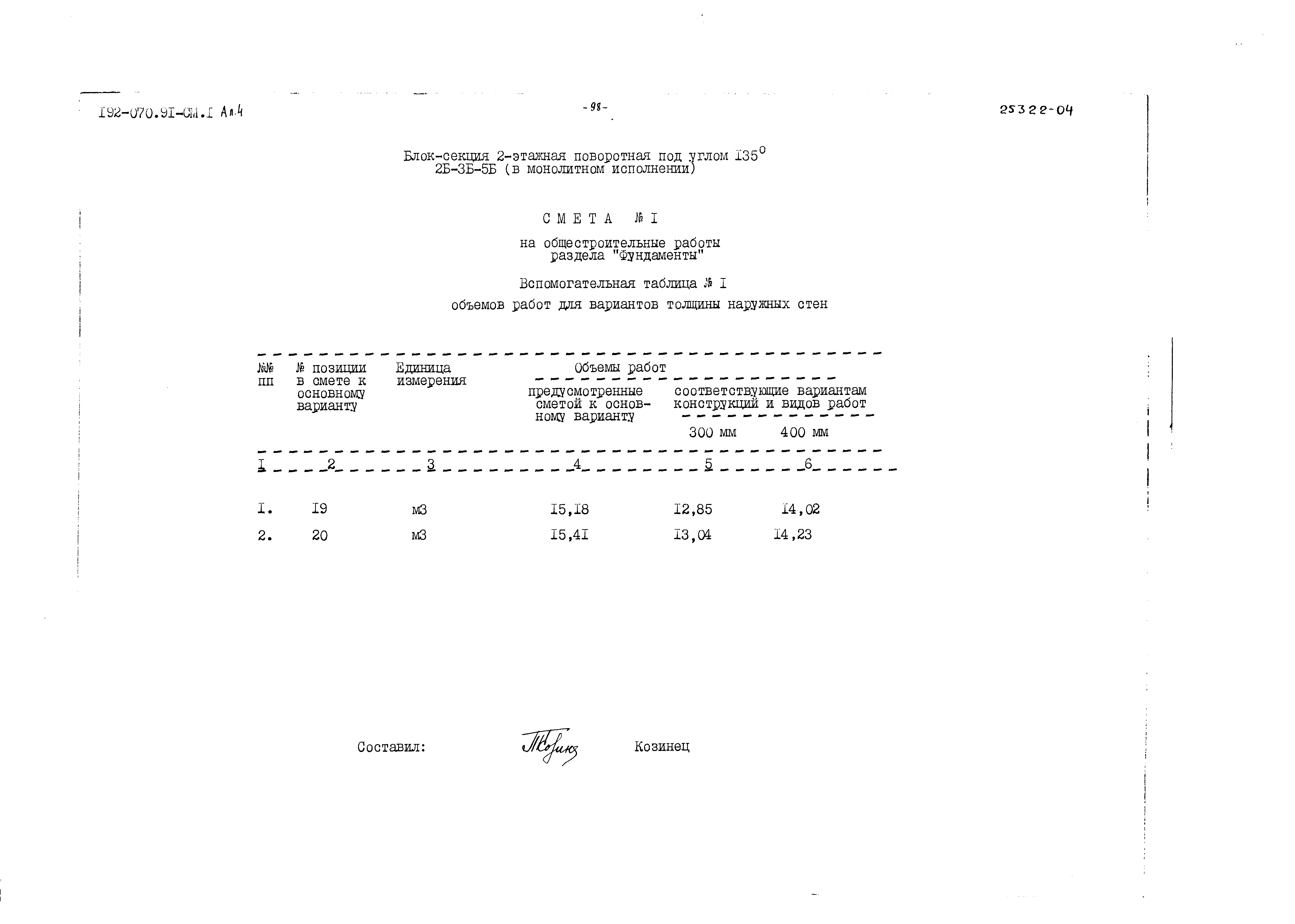 Типовой проект 192-070.91