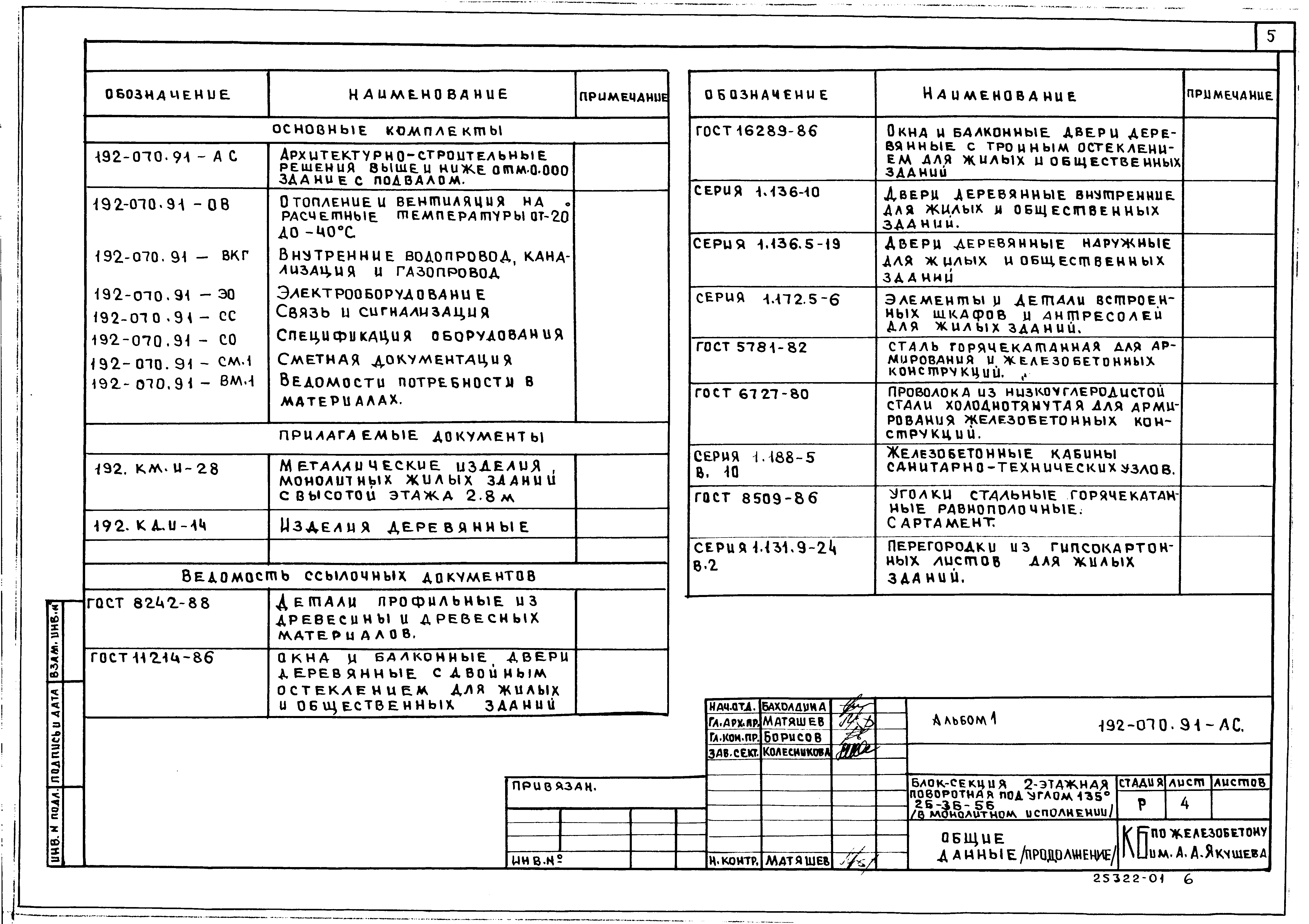 Типовой проект 192-070.91