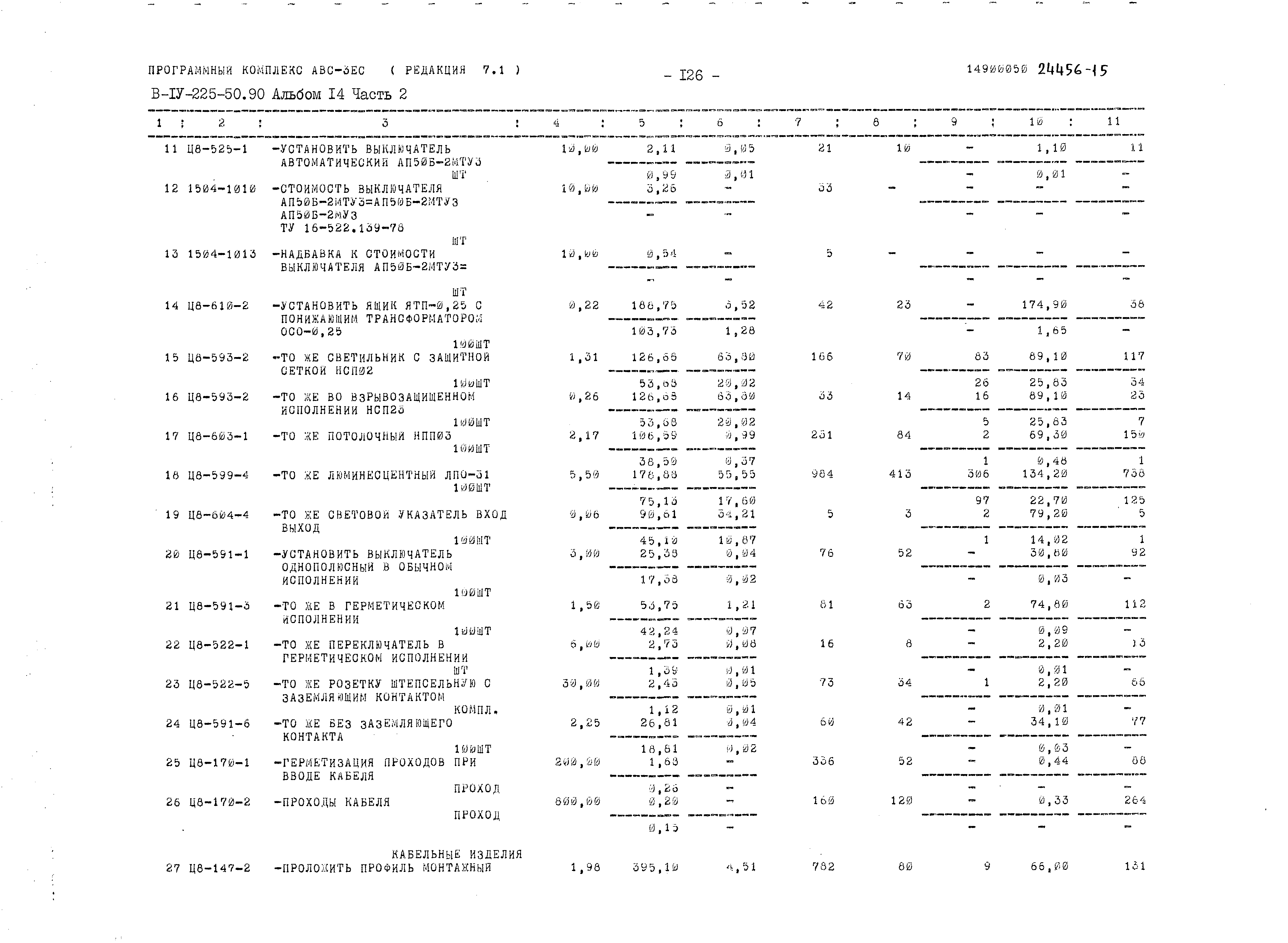 Типовой проект В-IV-225-50.90