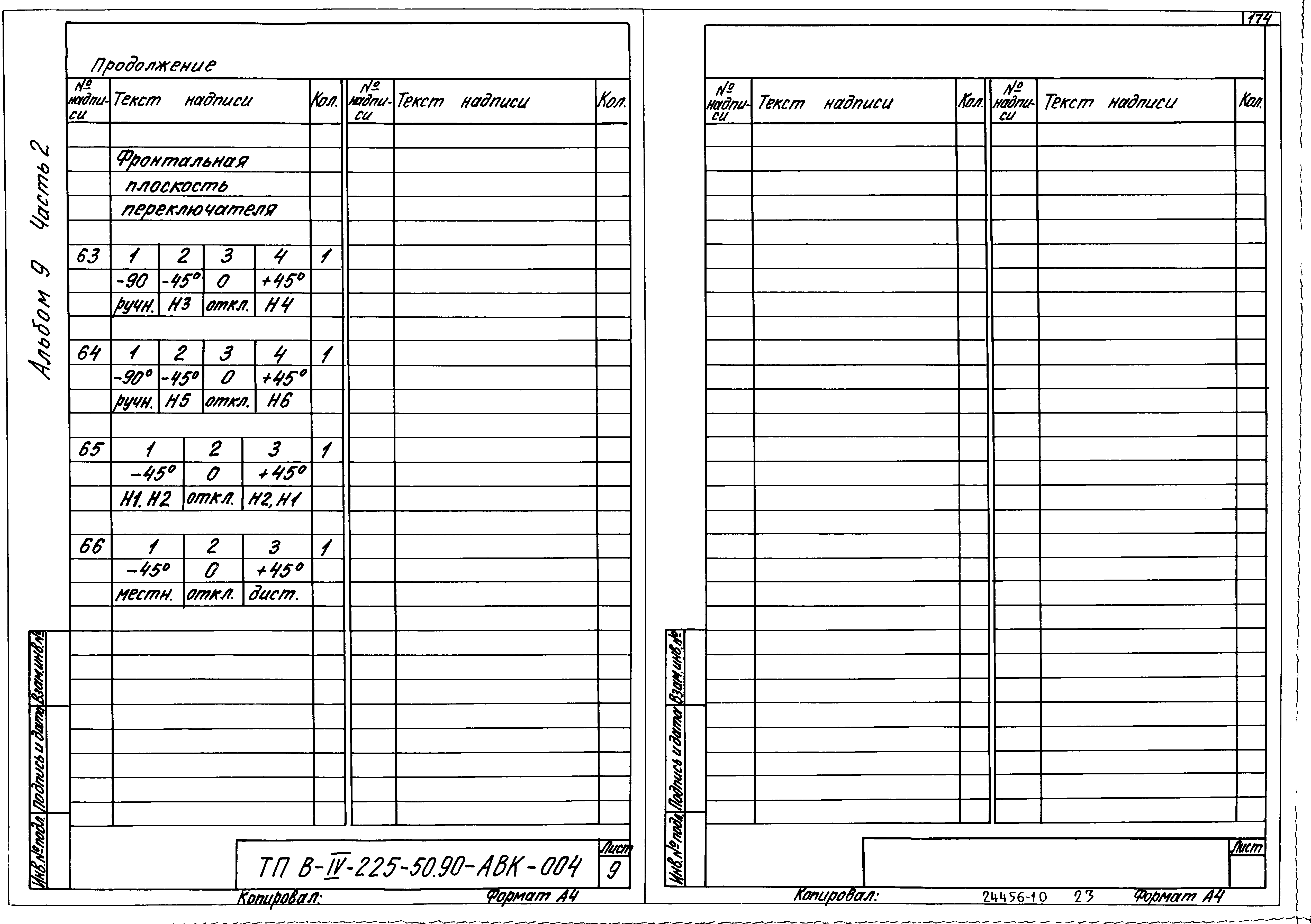 Типовой проект В-IV-225-50.90