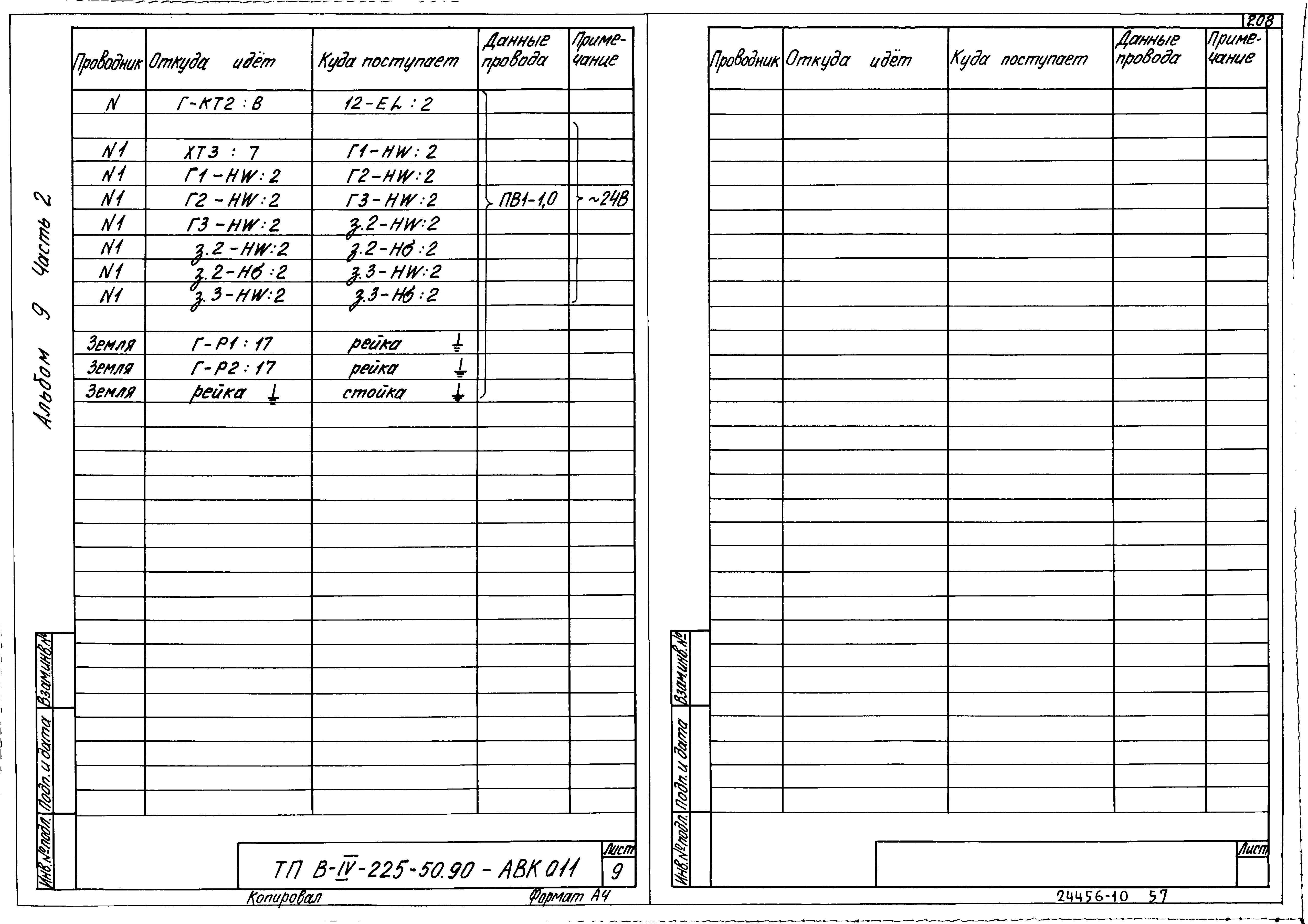 Типовой проект В-IV-225-50.90
