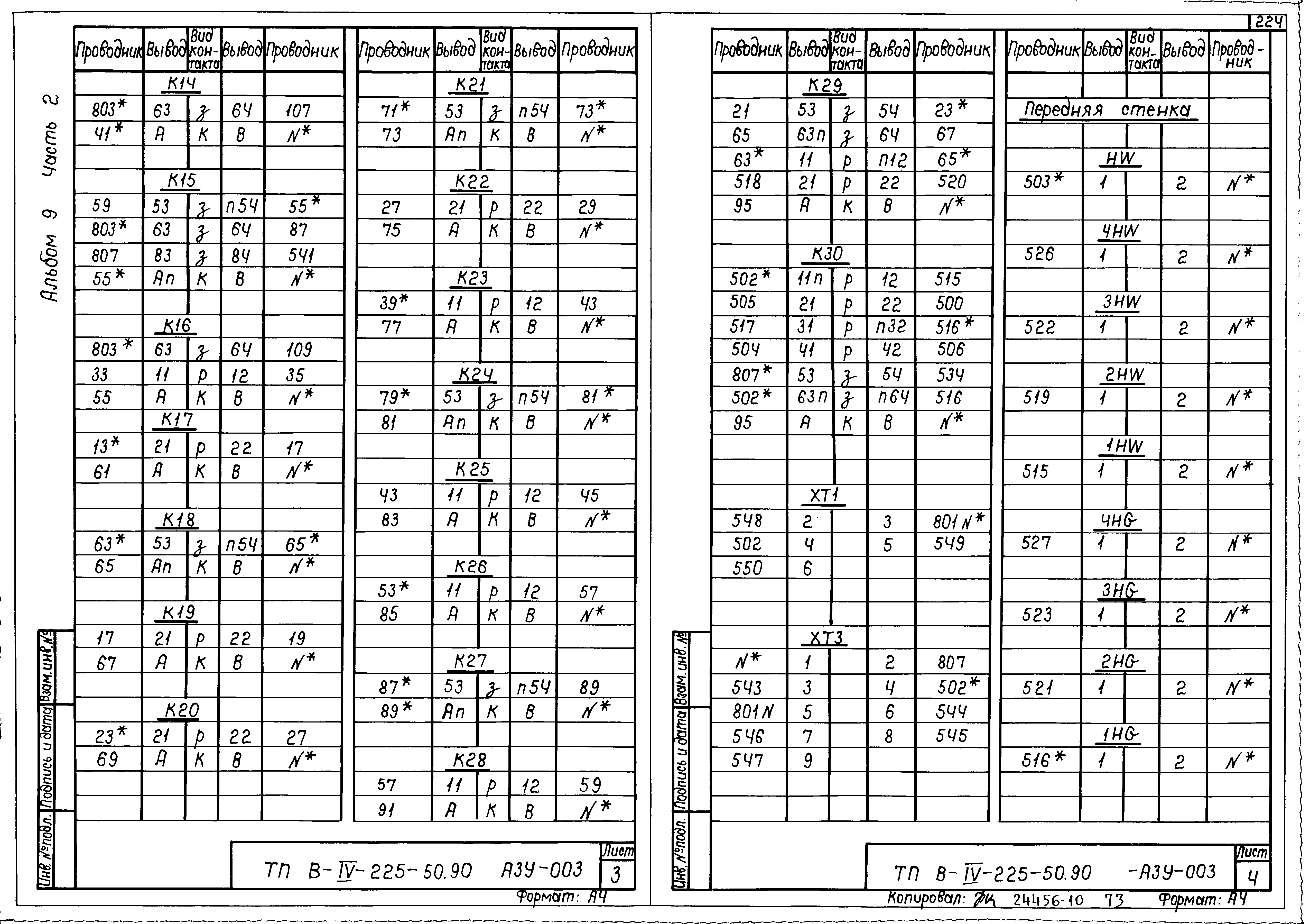 Типовой проект В-IV-225-50.90