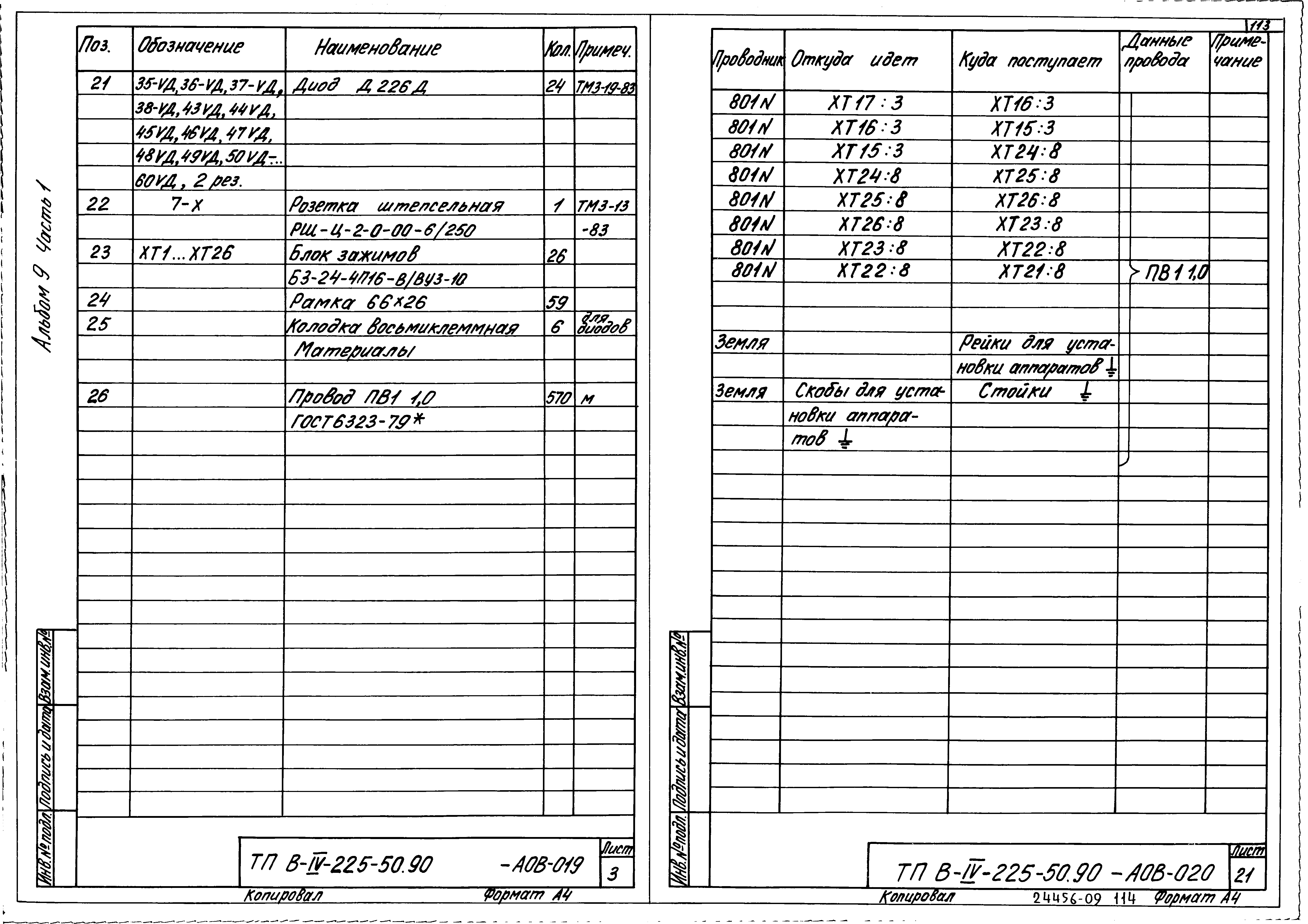 Типовой проект В-IV-225-50.90