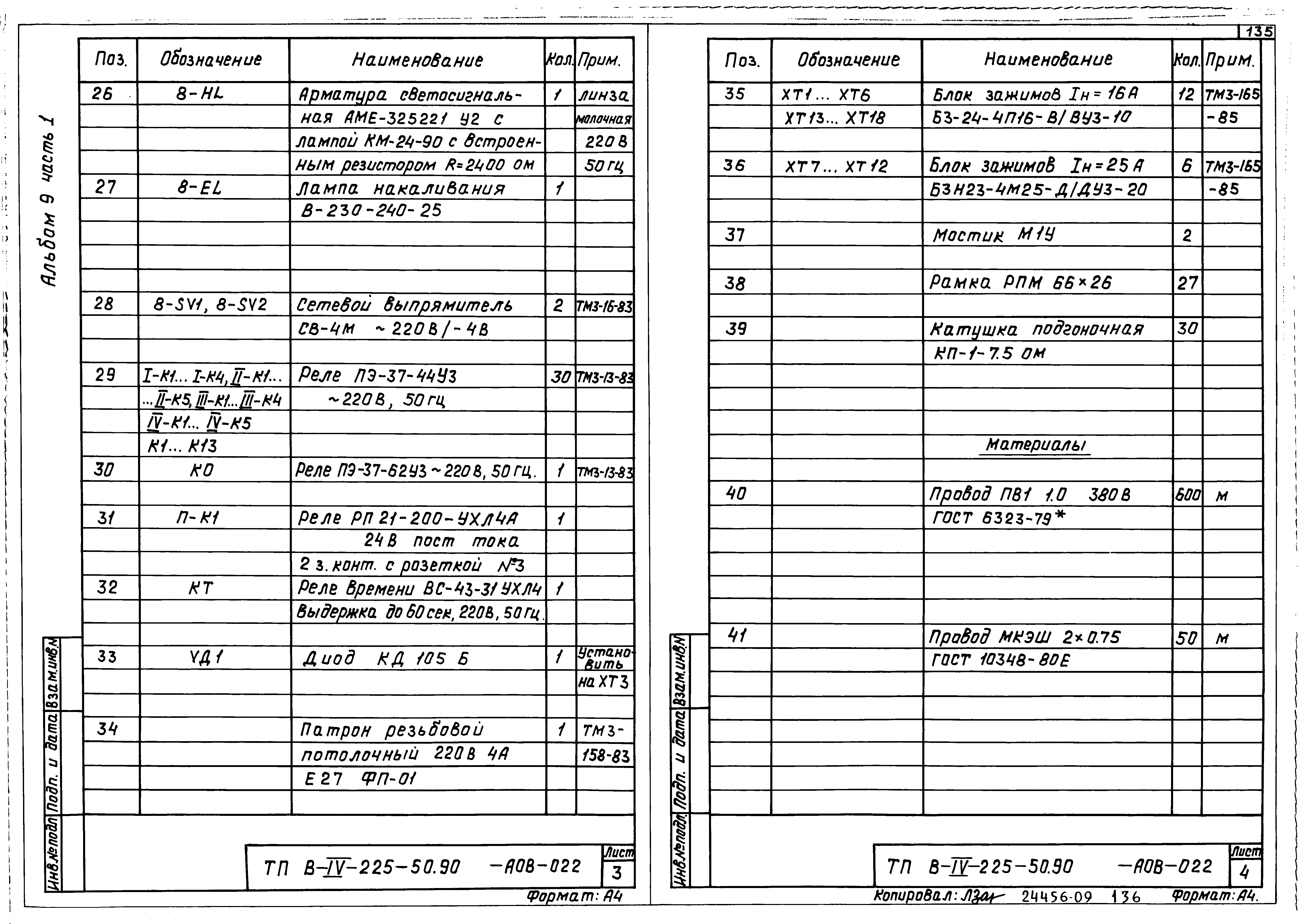 Типовой проект В-IV-225-50.90