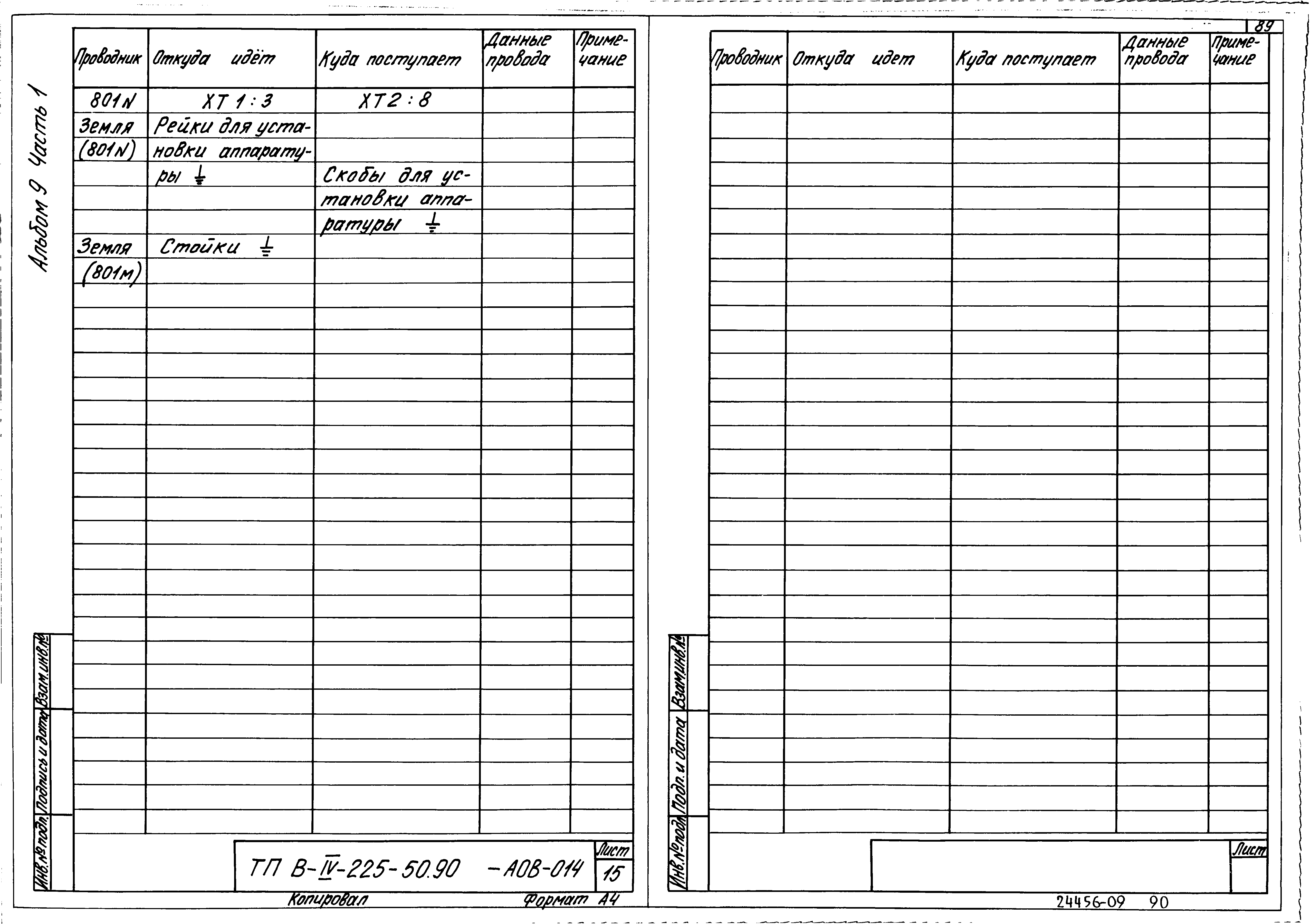 Типовой проект В-IV-225-50.90