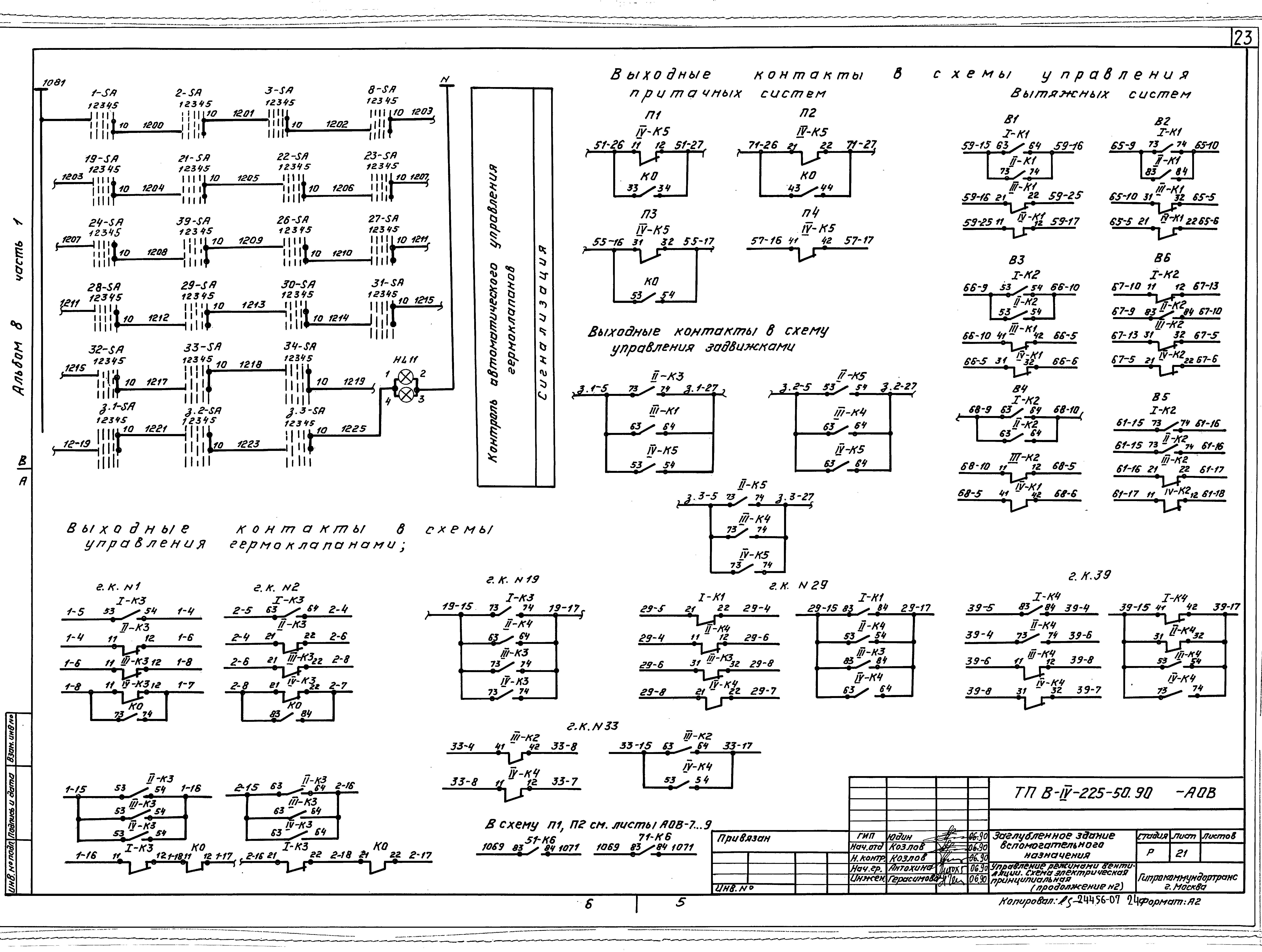 Типовой проект В-IV-225-50.90