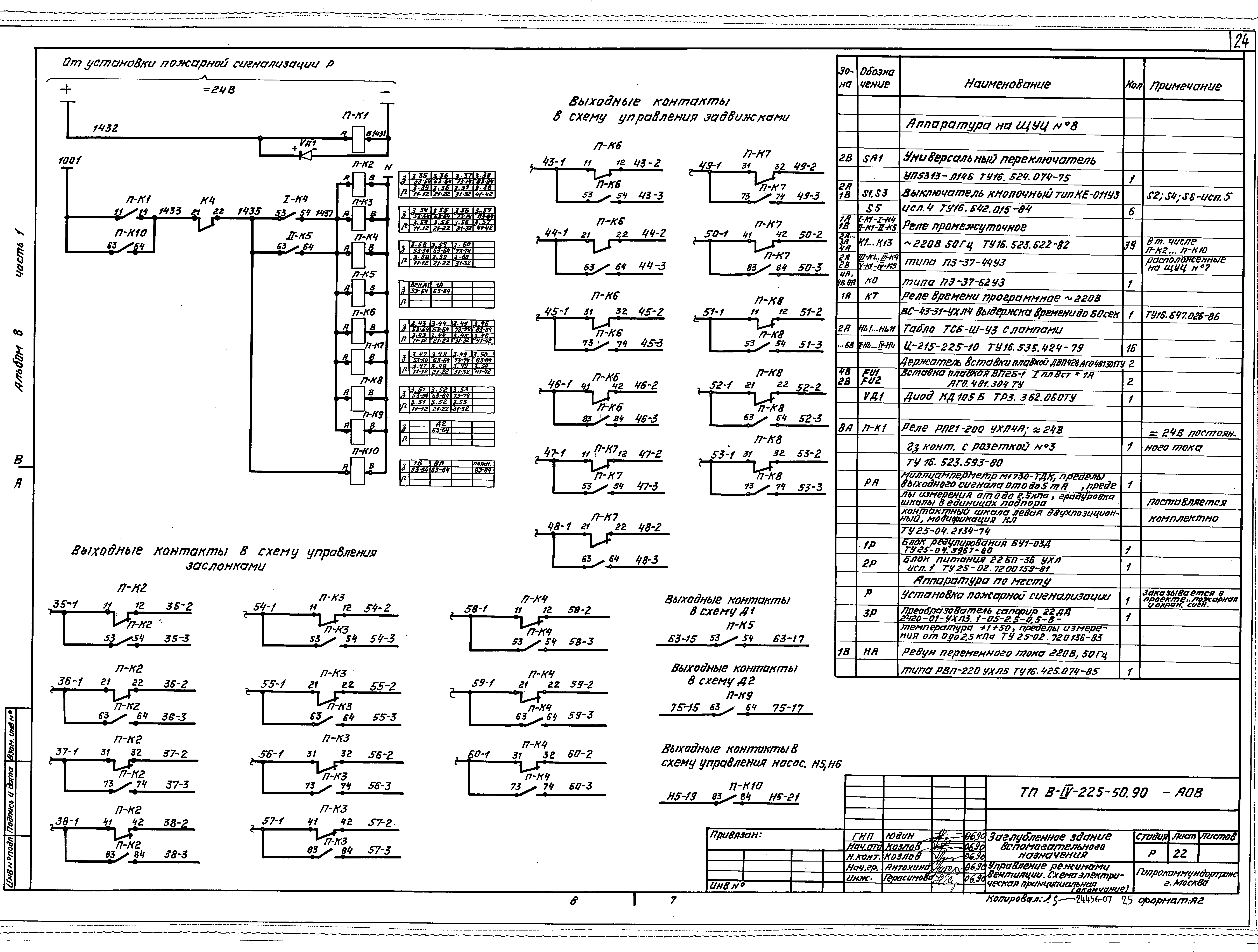 Типовой проект В-IV-225-50.90