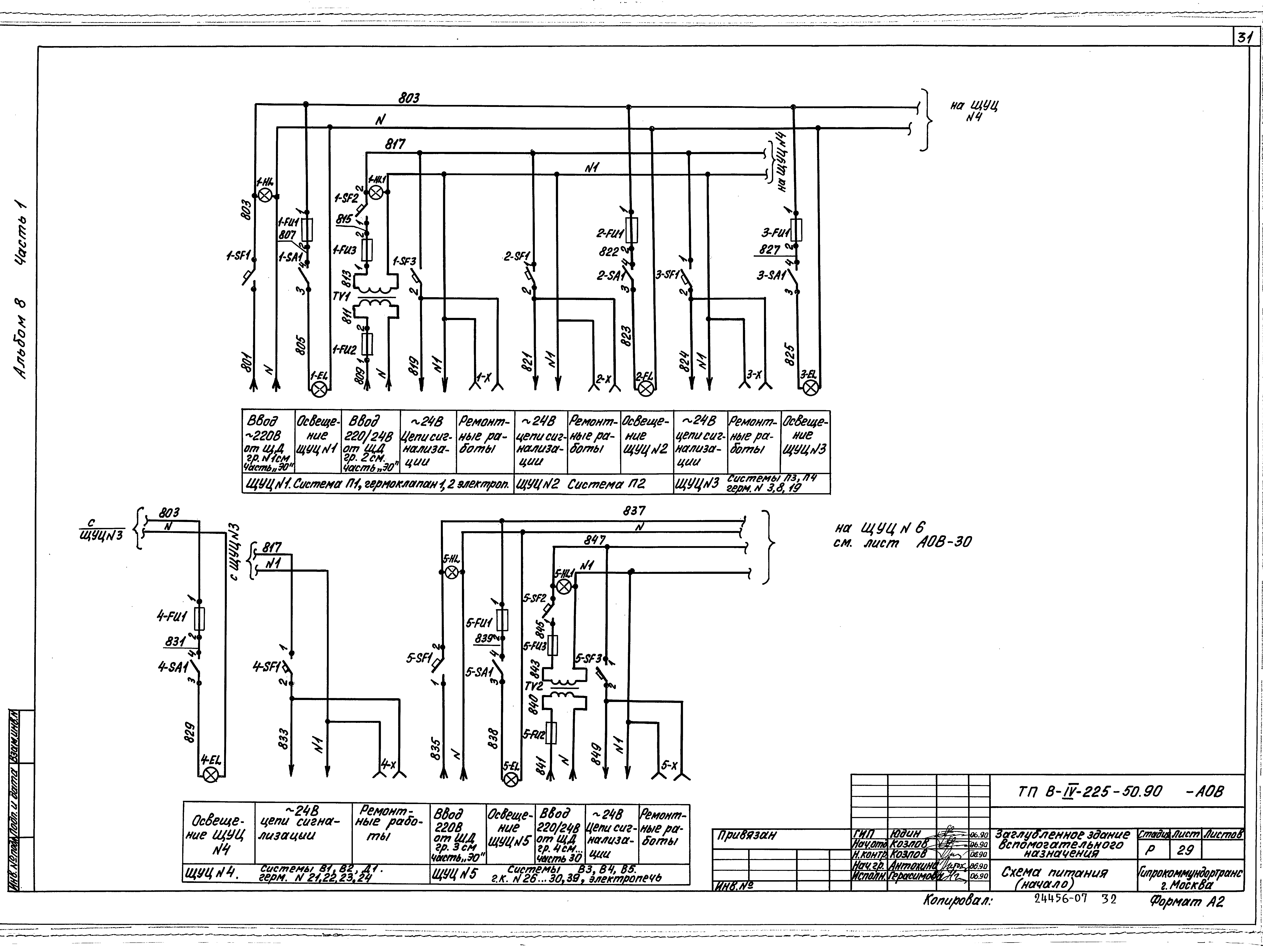 Типовой проект В-IV-225-50.90