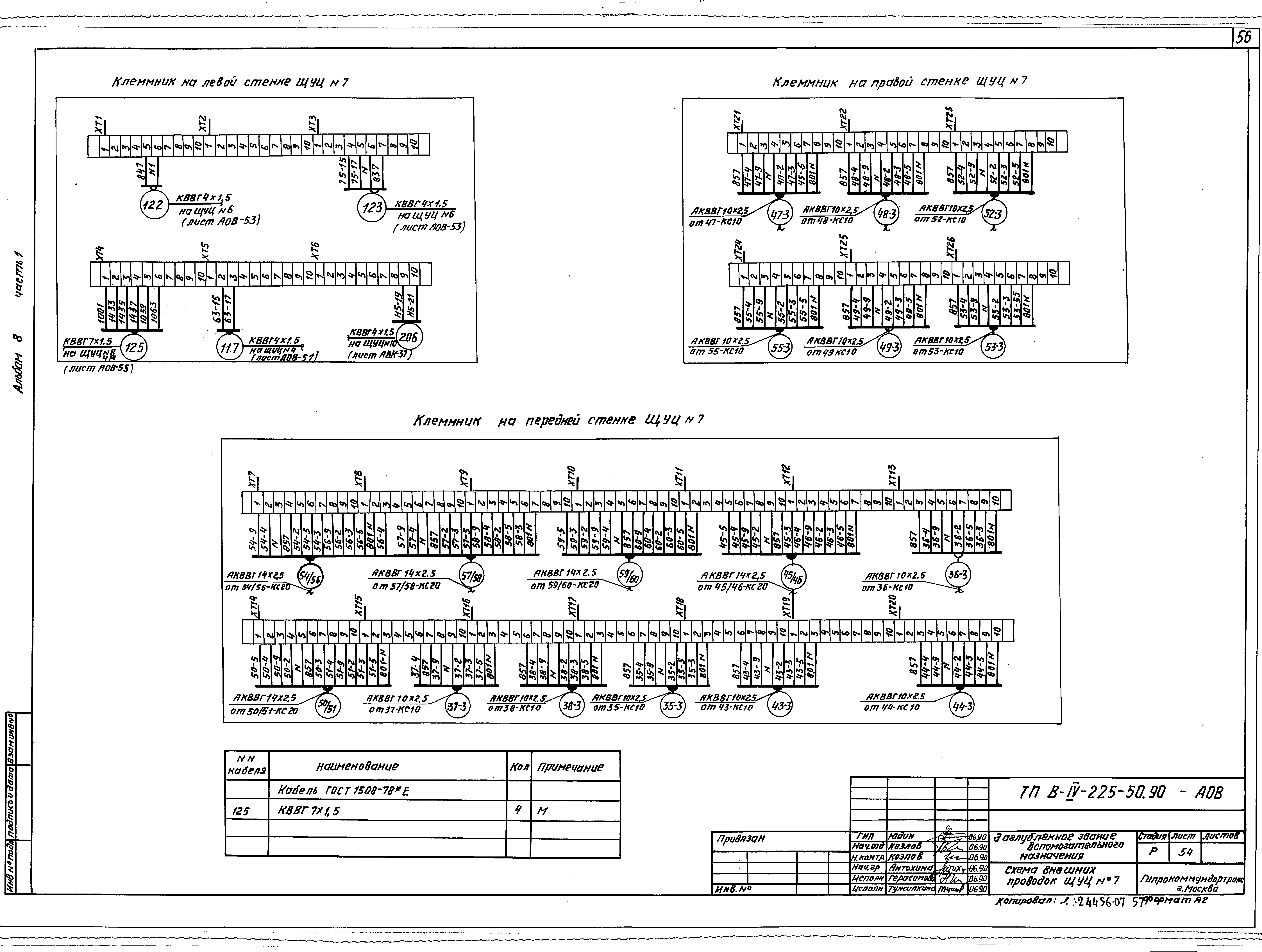 Типовой проект В-IV-225-50.90