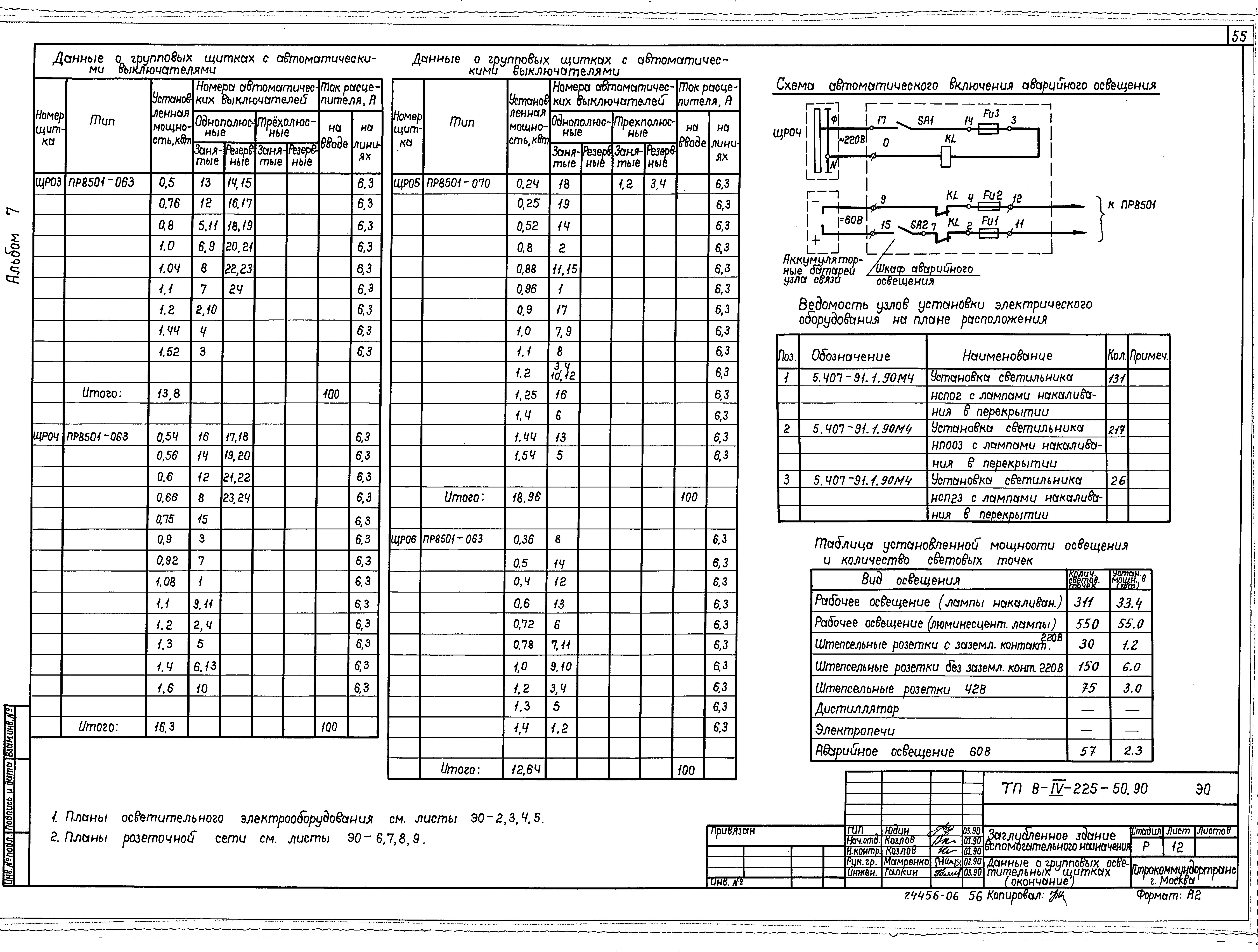 Типовой проект В-IV-225-50.90
