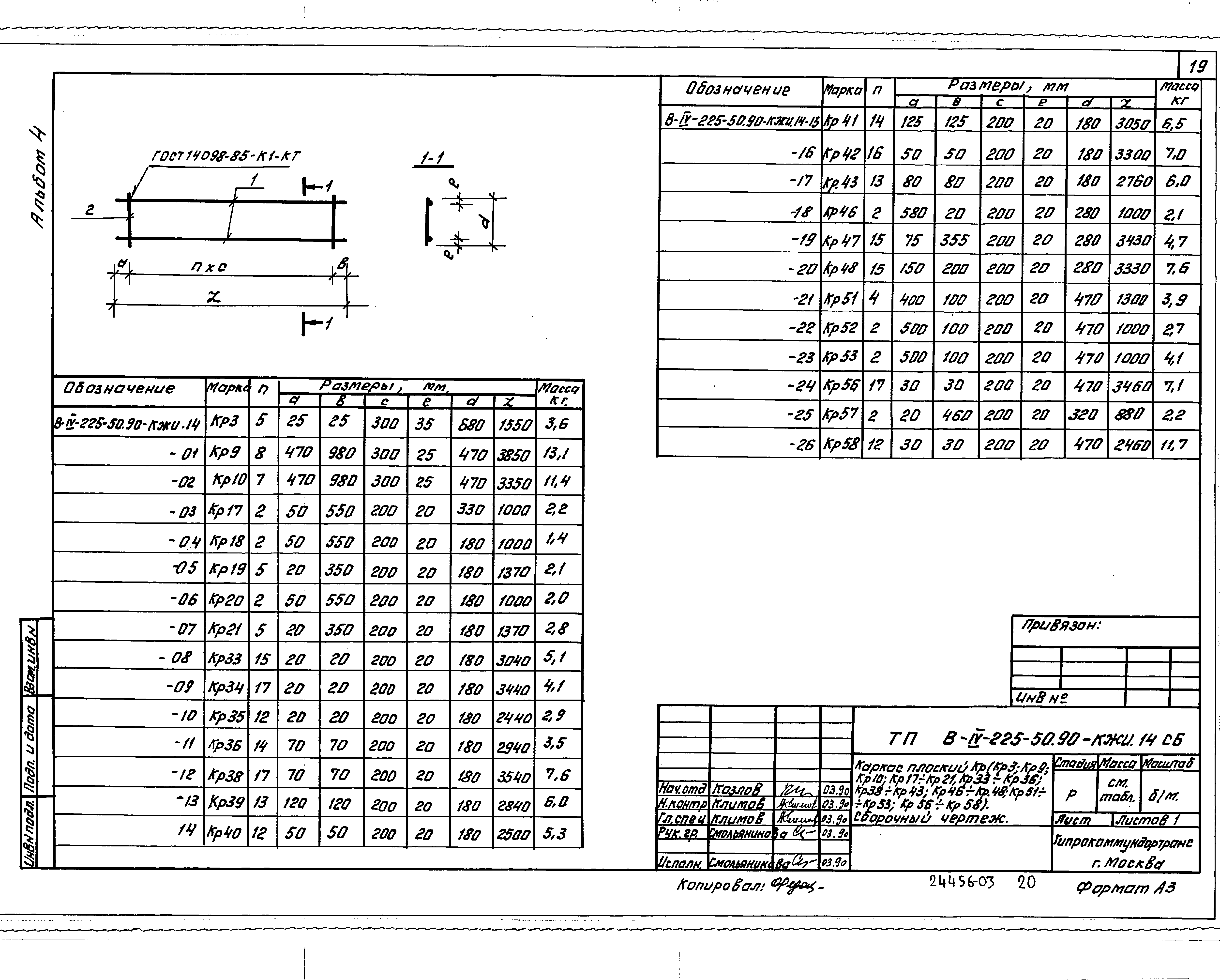 Типовой проект В-IV-225-50.90