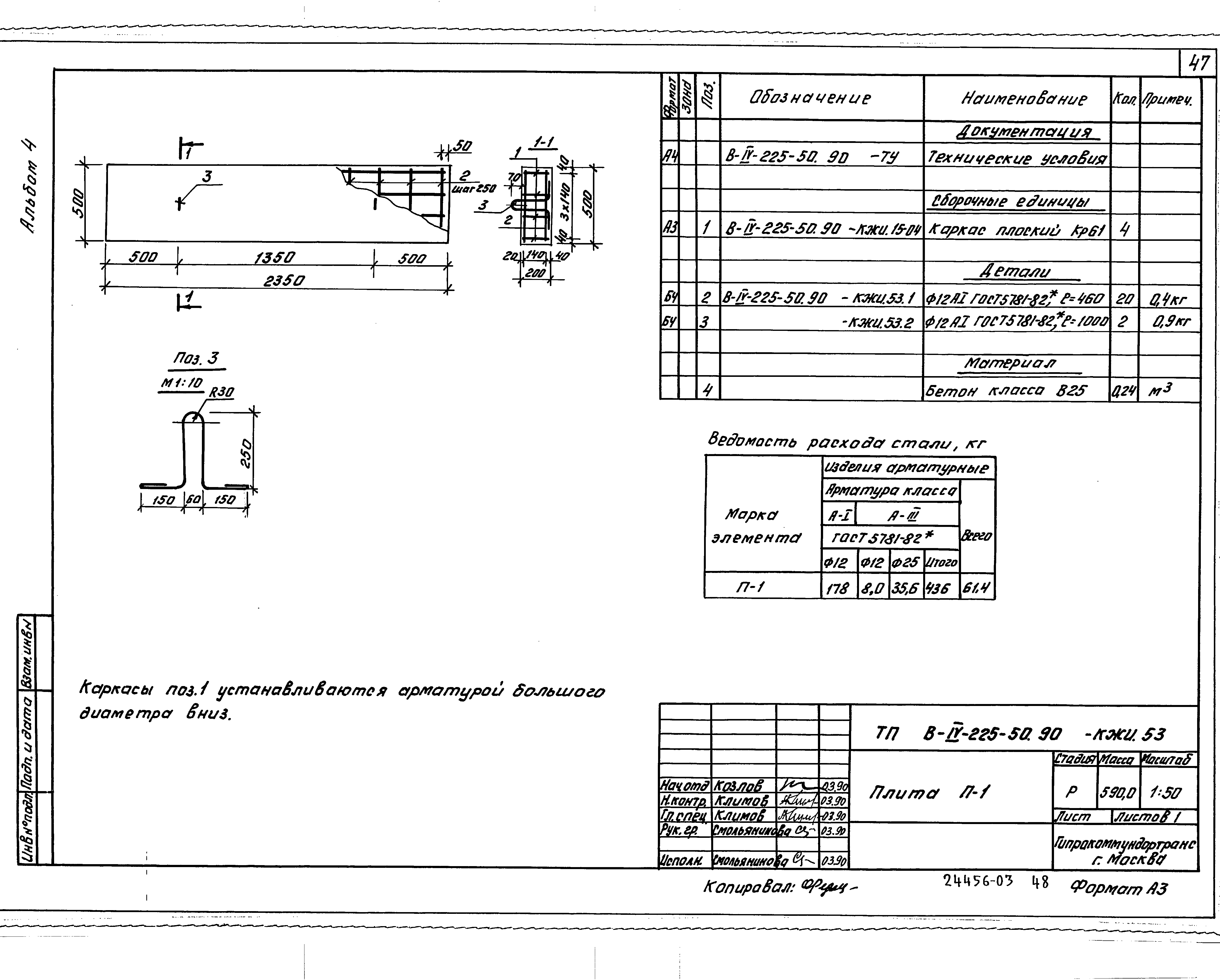 Типовой проект В-IV-225-50.90