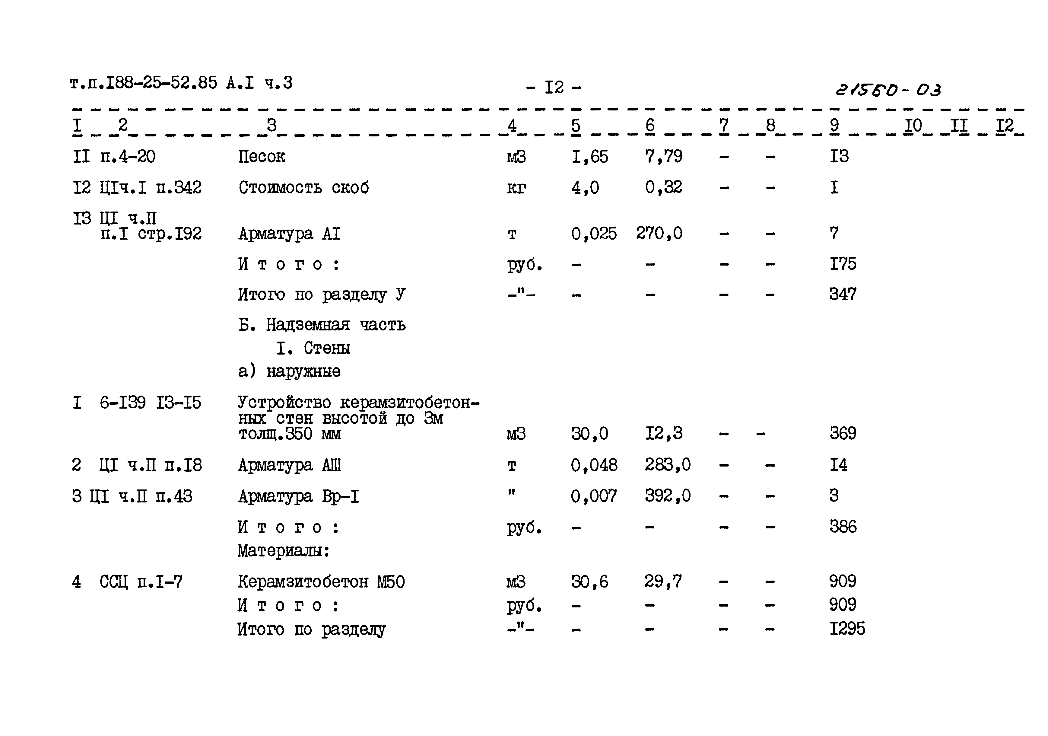Типовой проект 188-25-52.85