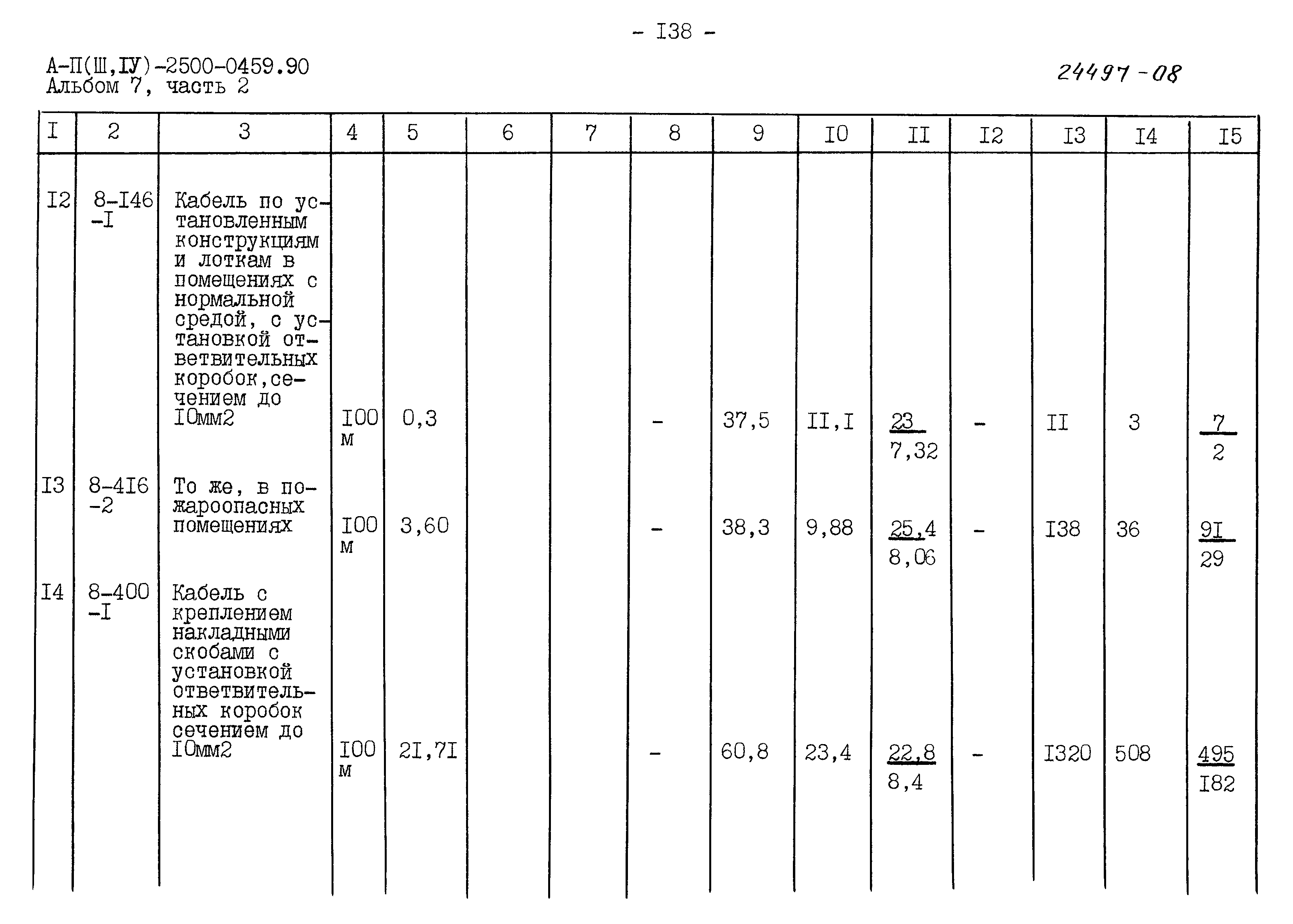 Типовые проектные решения А-II(III,IV)-2500-0459.90