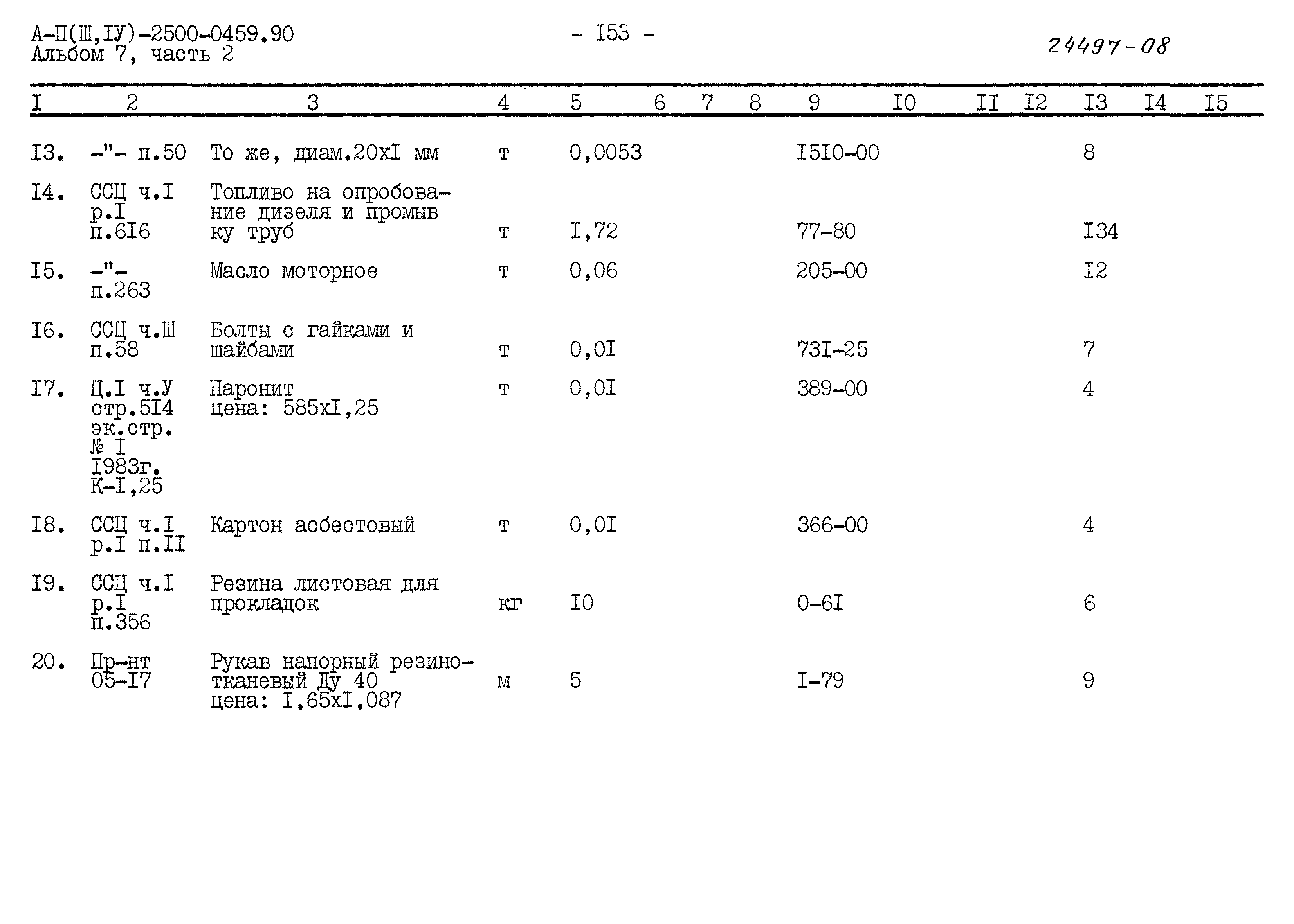 Типовые проектные решения А-II(III,IV)-2500-0459.90