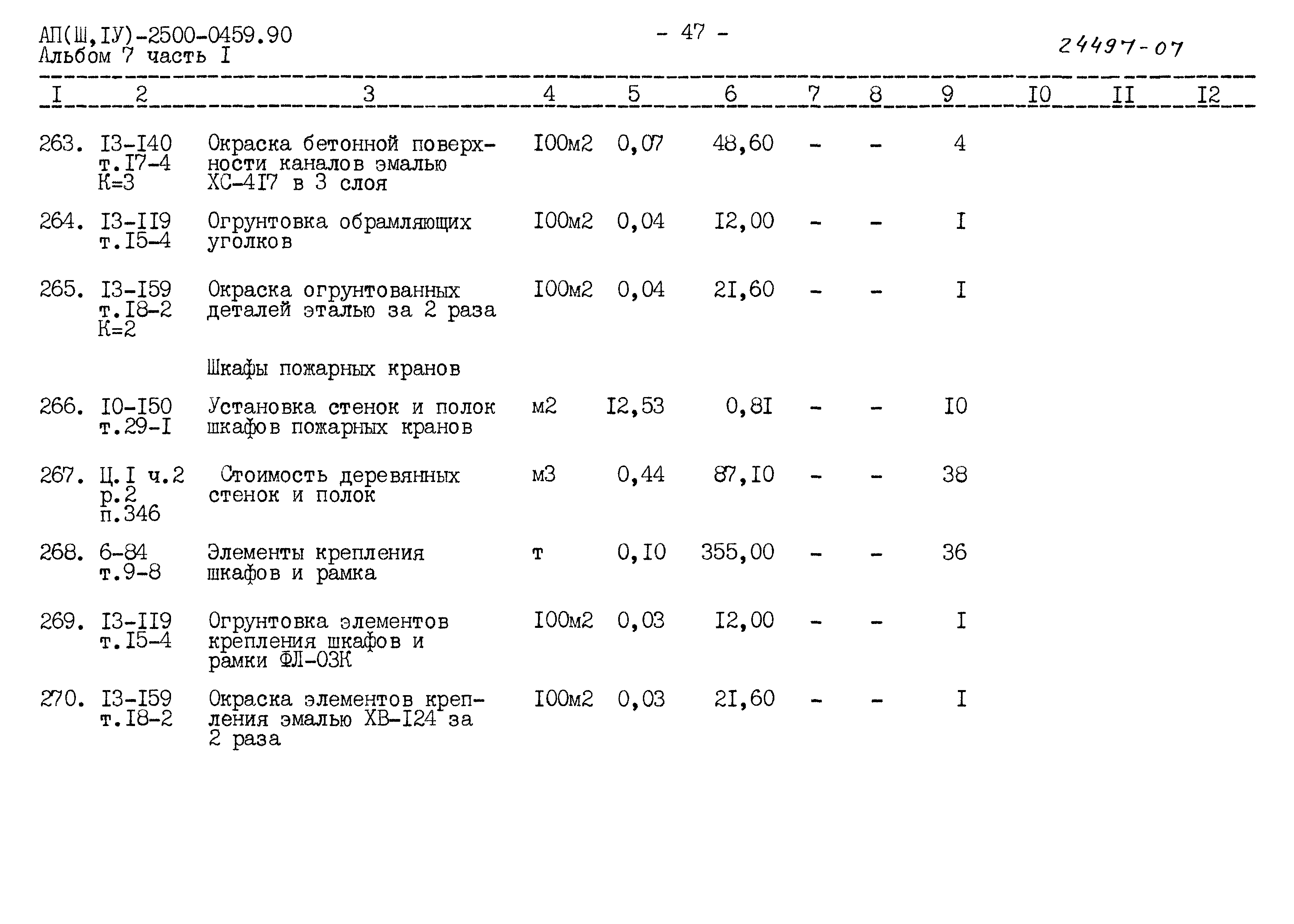 Типовые проектные решения А-II(III,IV)-2500-0459.90