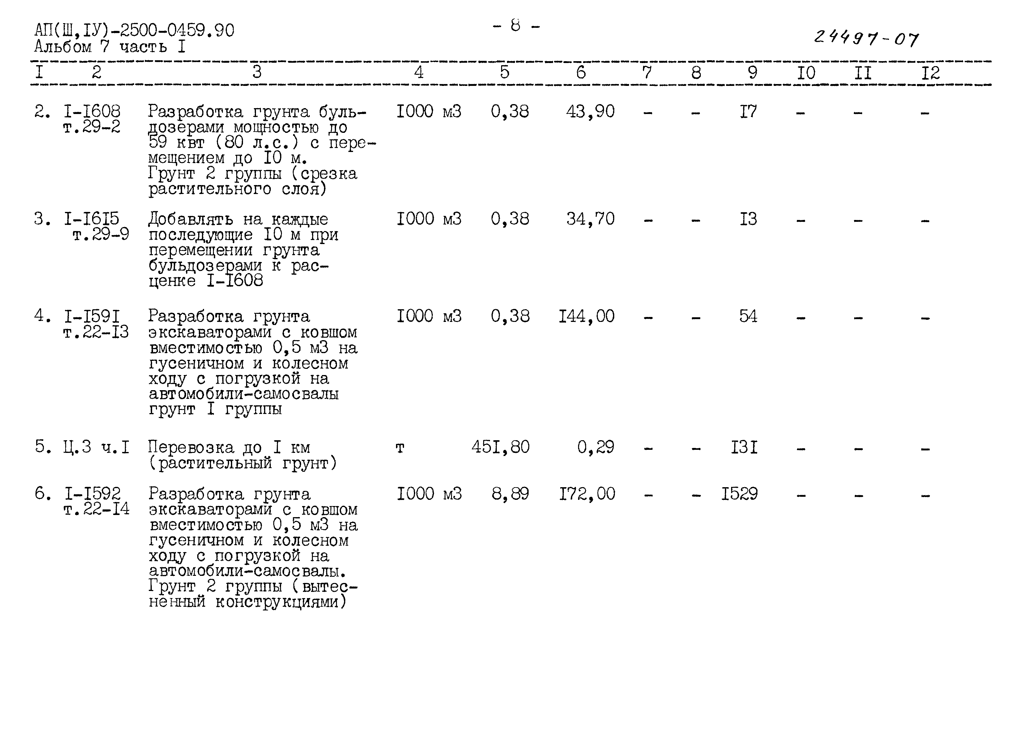 Типовые проектные решения А-II(III,IV)-2500-0459.90