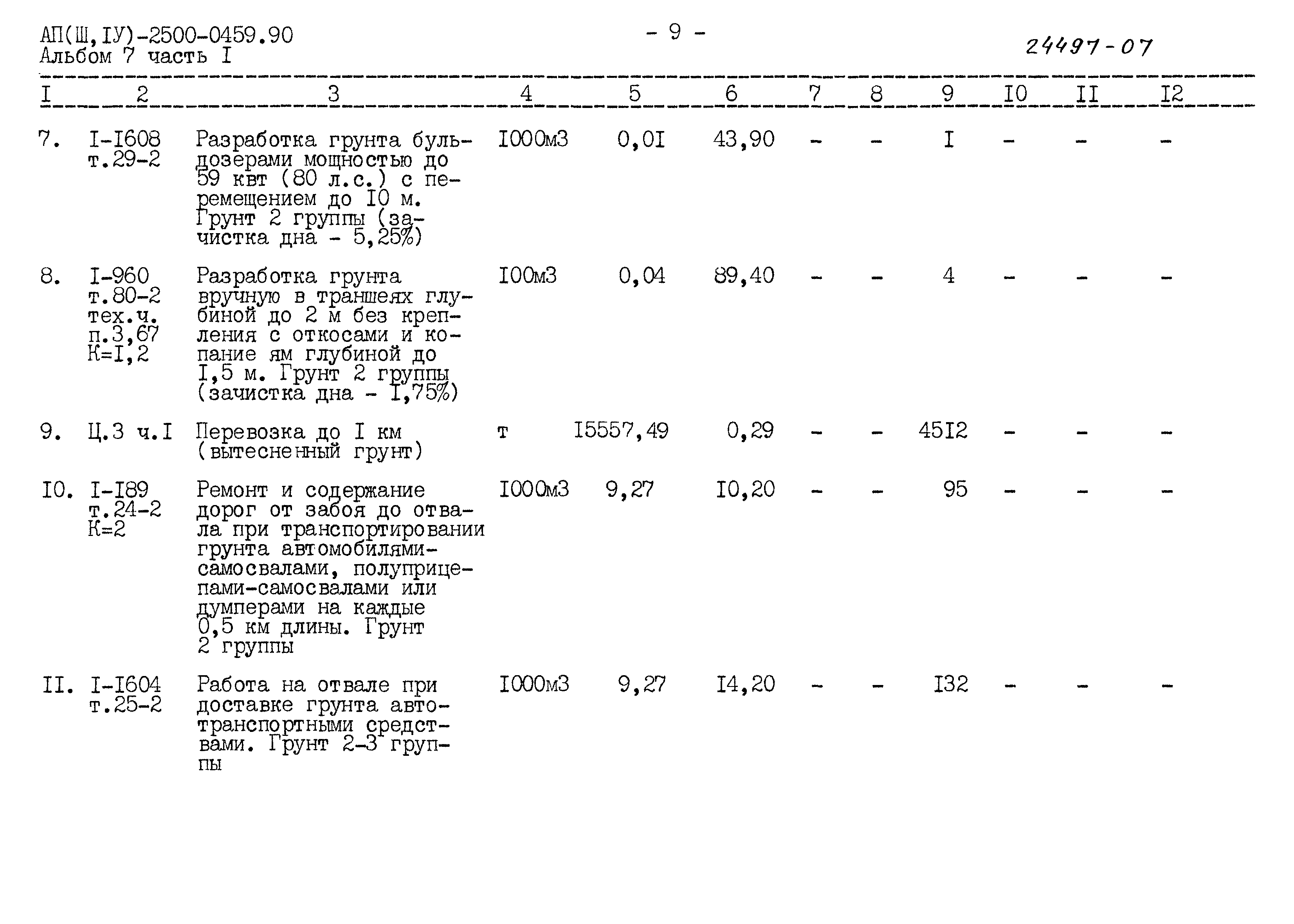 Типовые проектные решения А-II(III,IV)-2500-0459.90