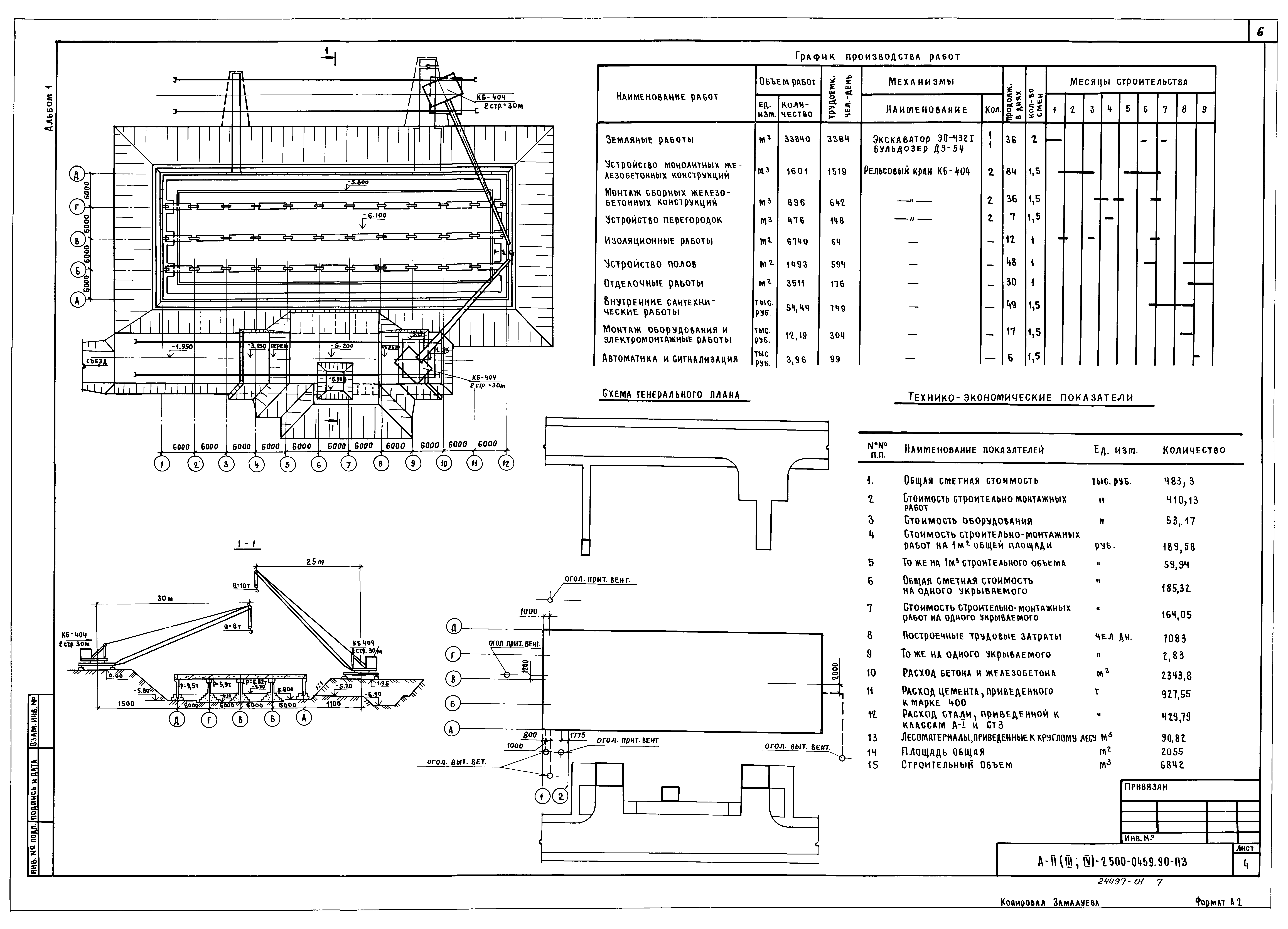 Типовые проектные решения А-II(III,IV)-2500-0459.90
