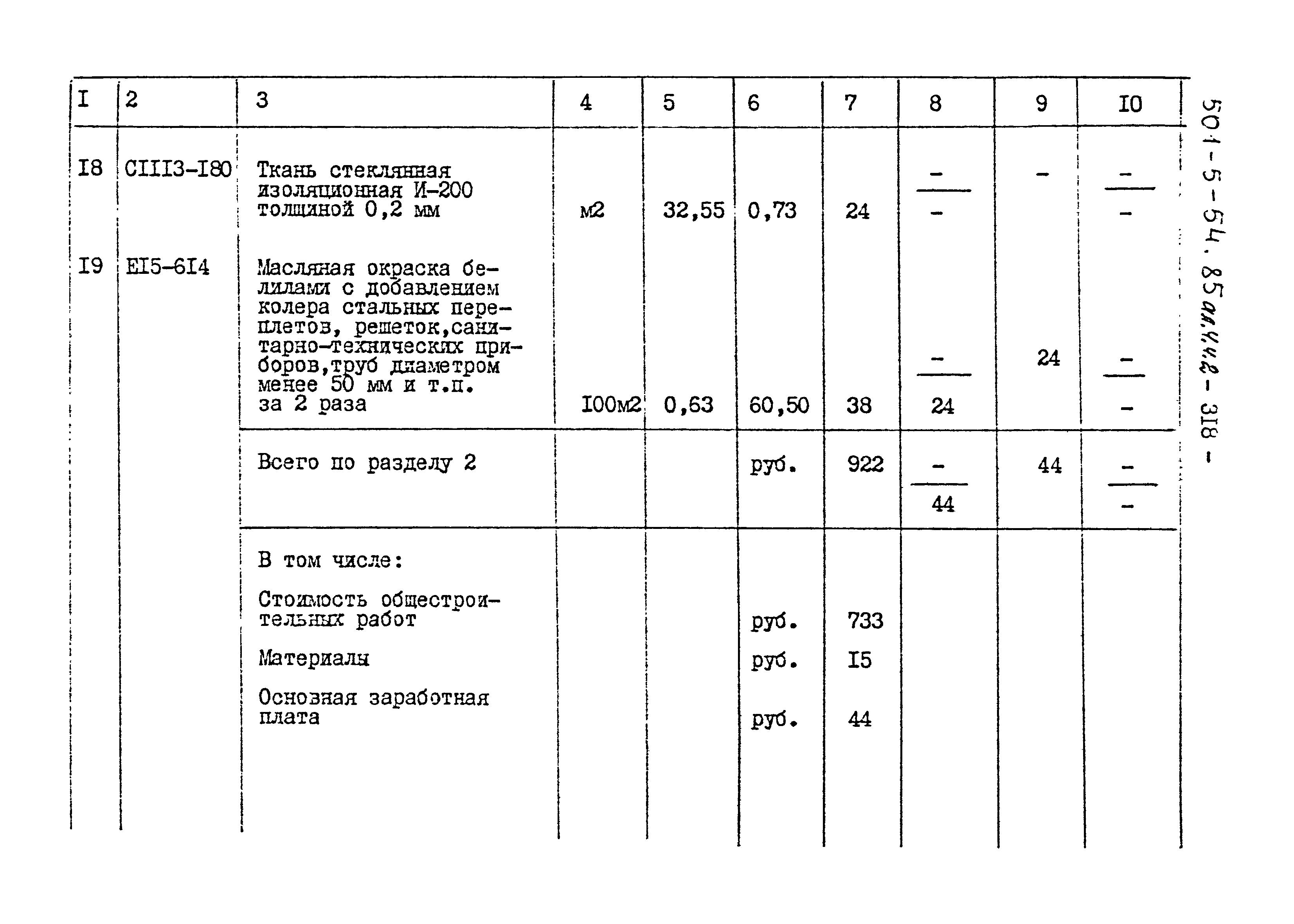 Типовой проект 501-5-54.85