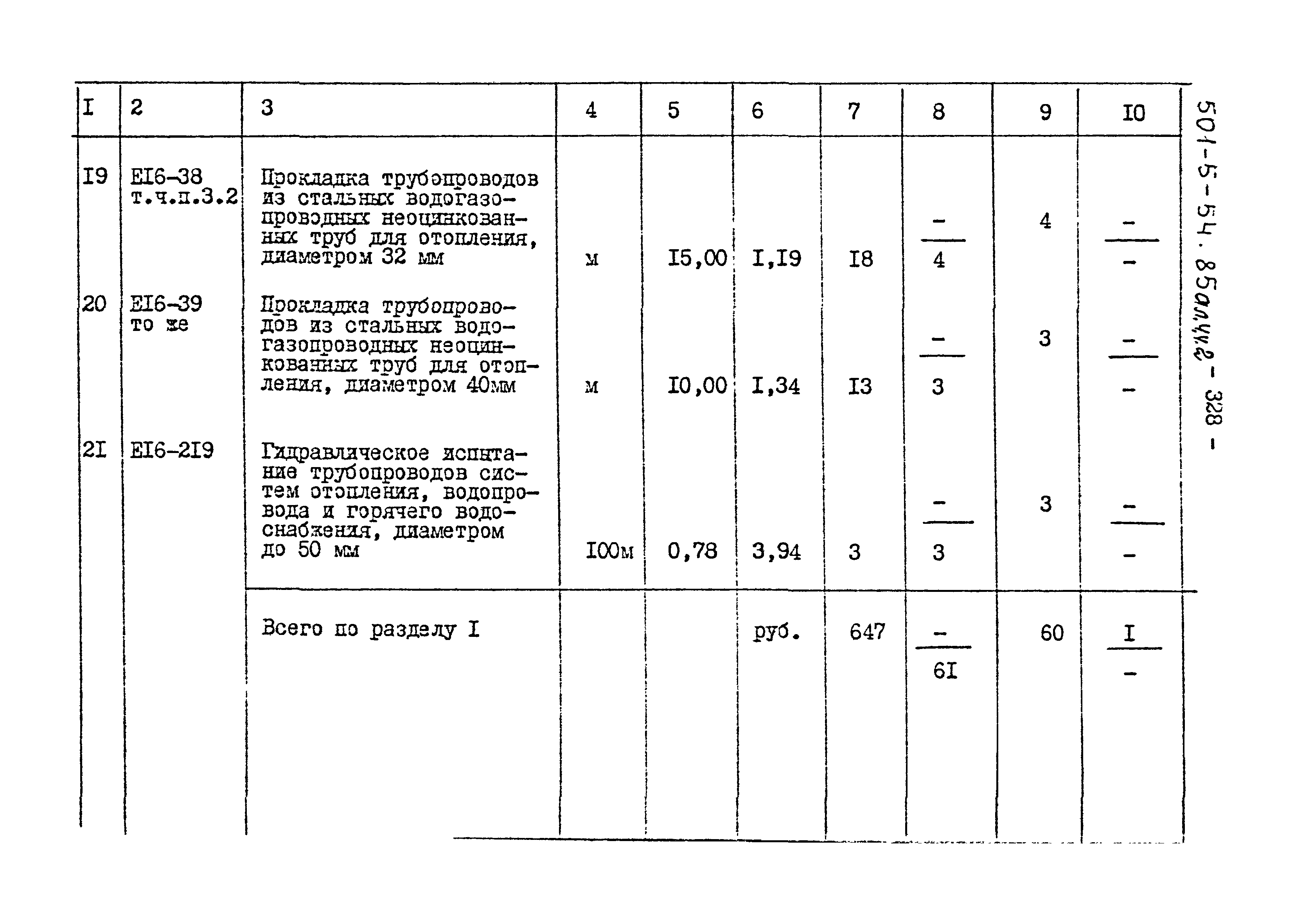 Типовой проект 501-5-54.85