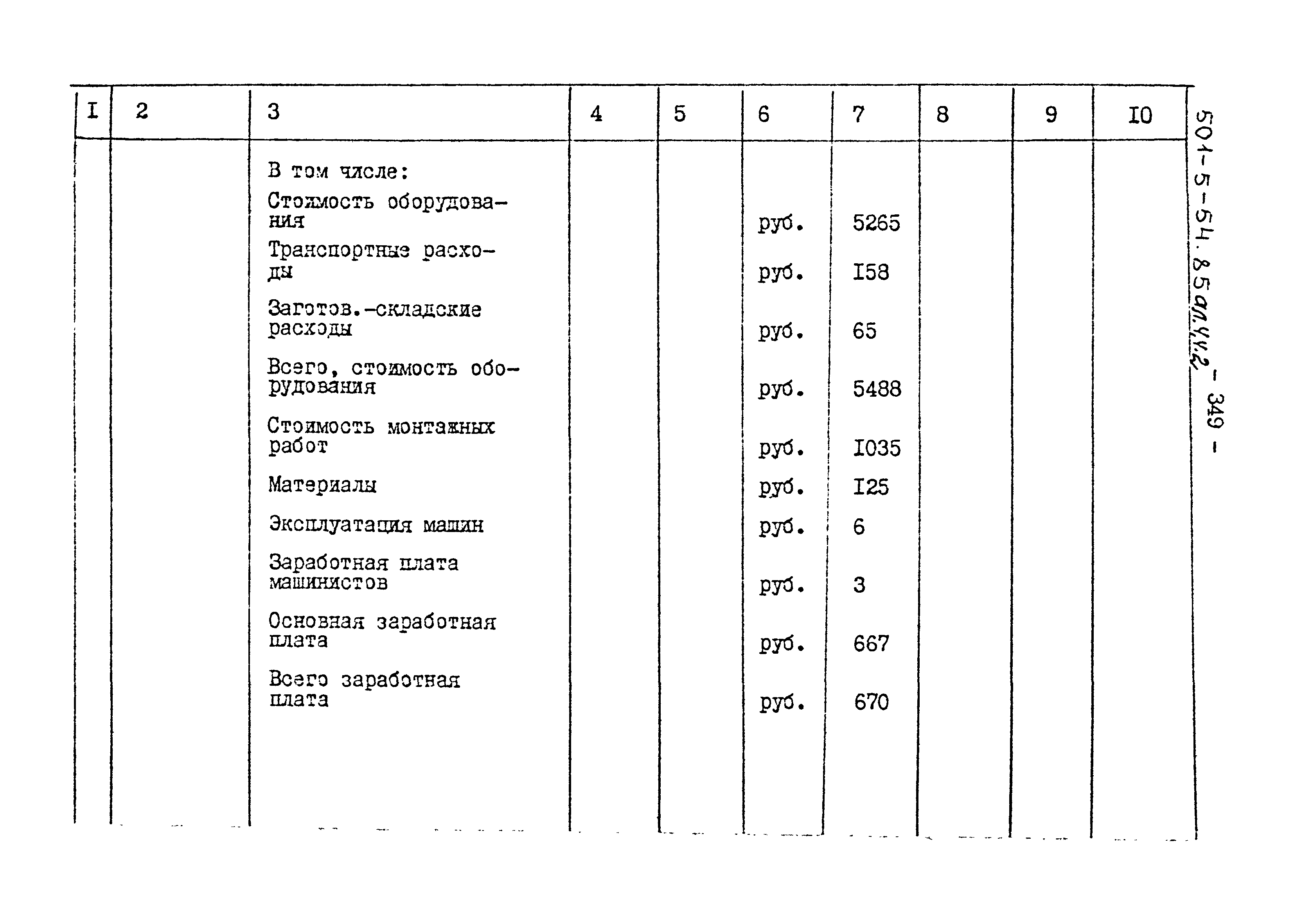Типовой проект 501-5-54.85