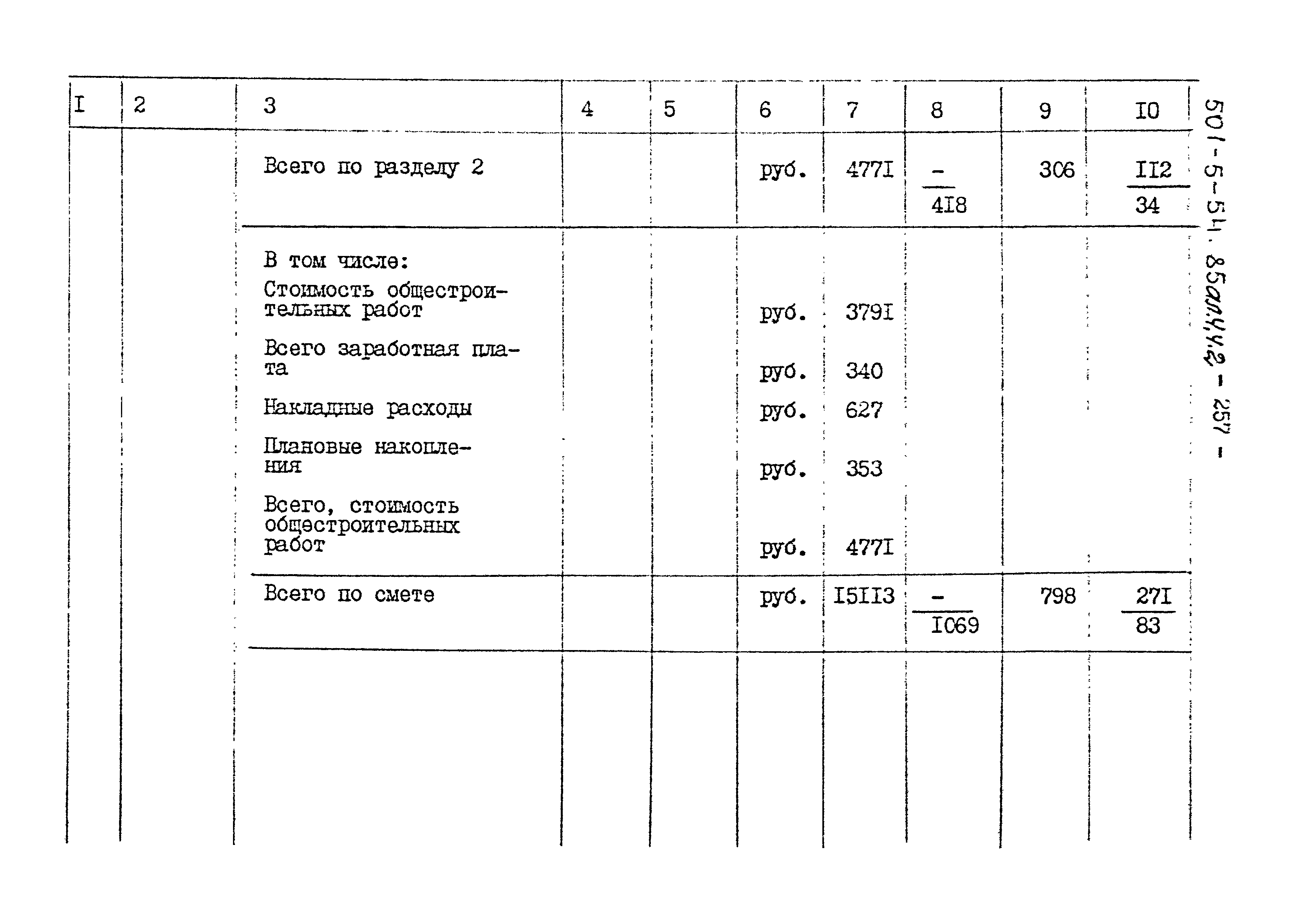 Типовой проект 501-5-54.85