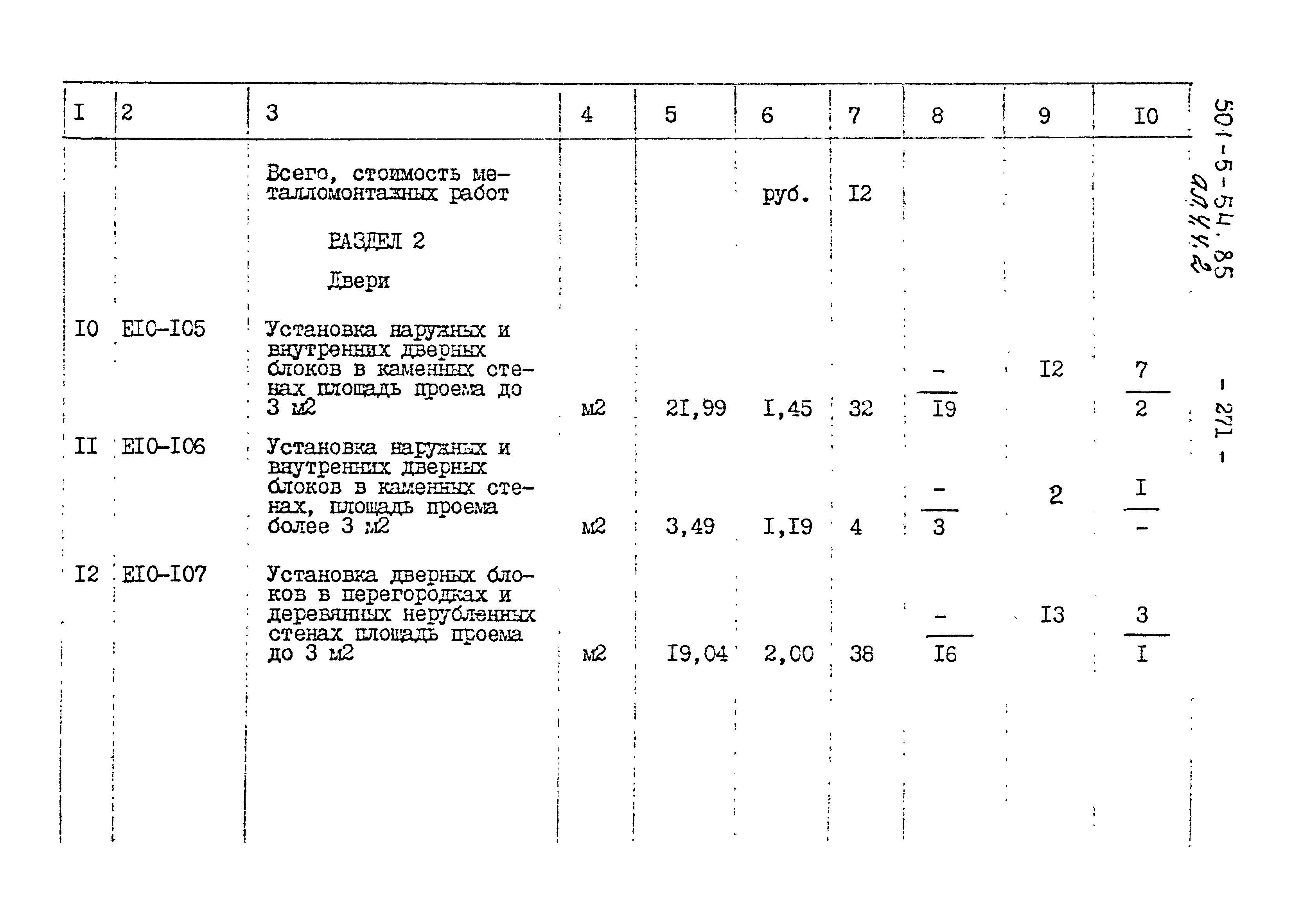 Типовой проект 501-5-54.85