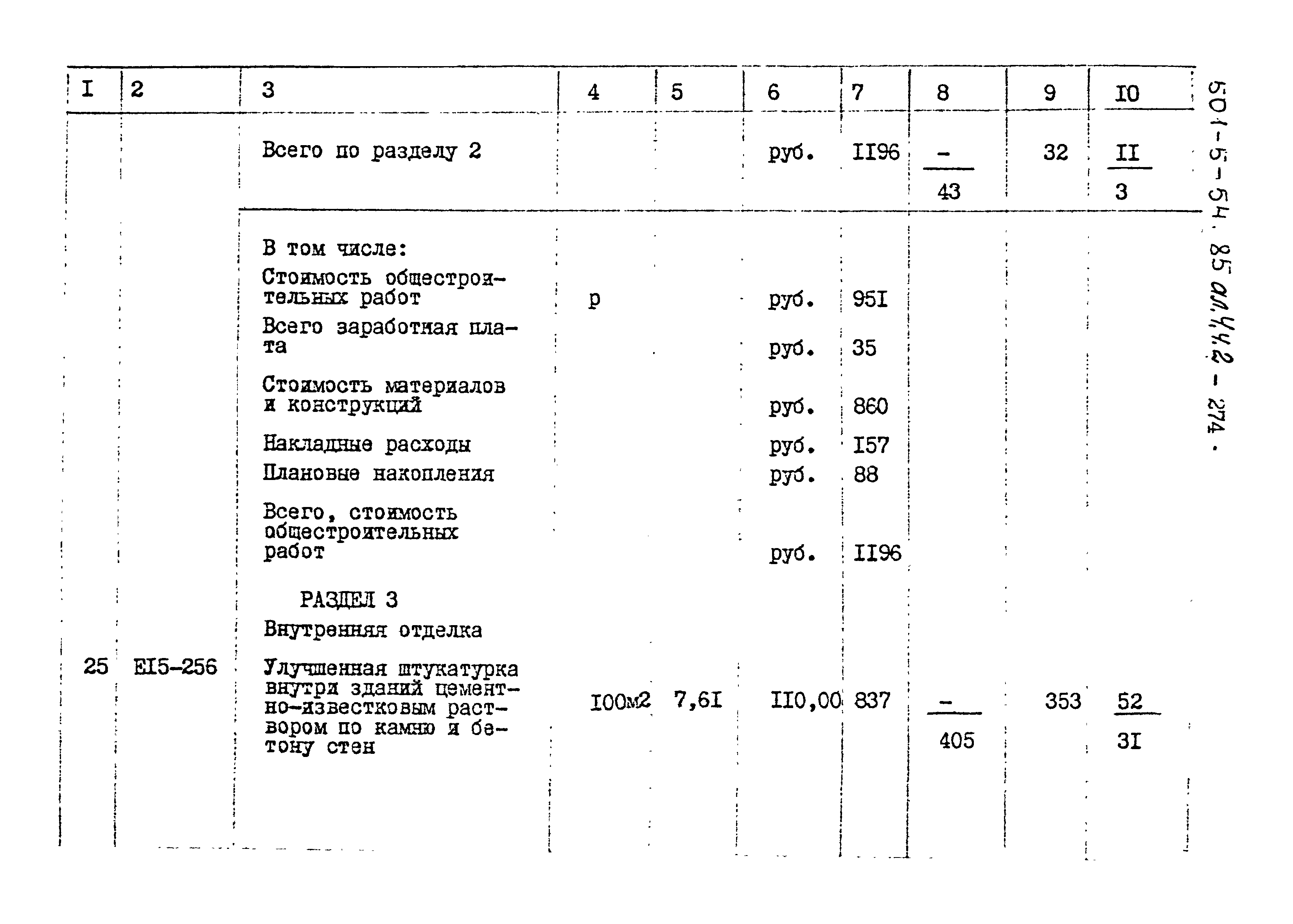 Типовой проект 501-5-54.85