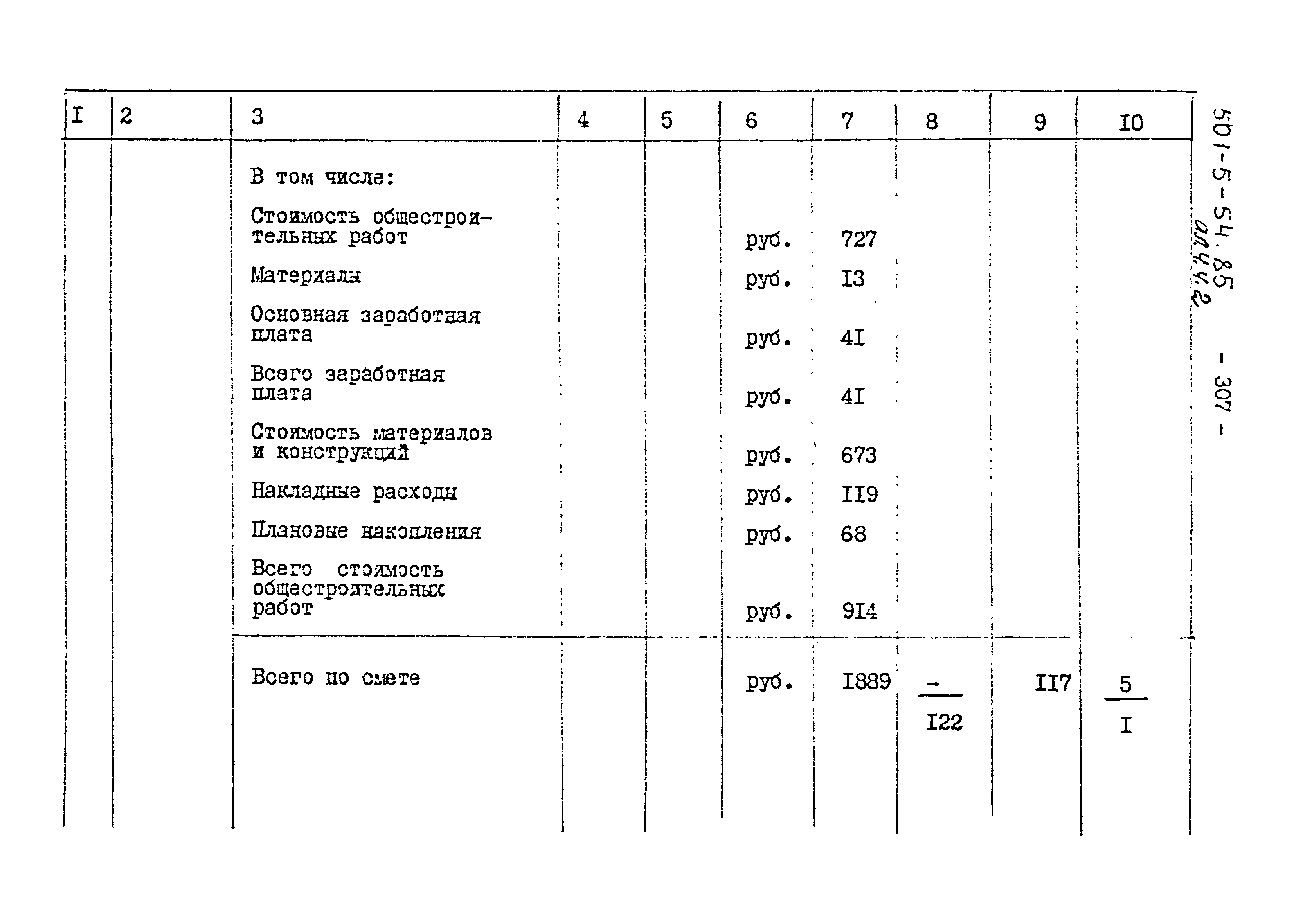 Типовой проект 501-5-54.85