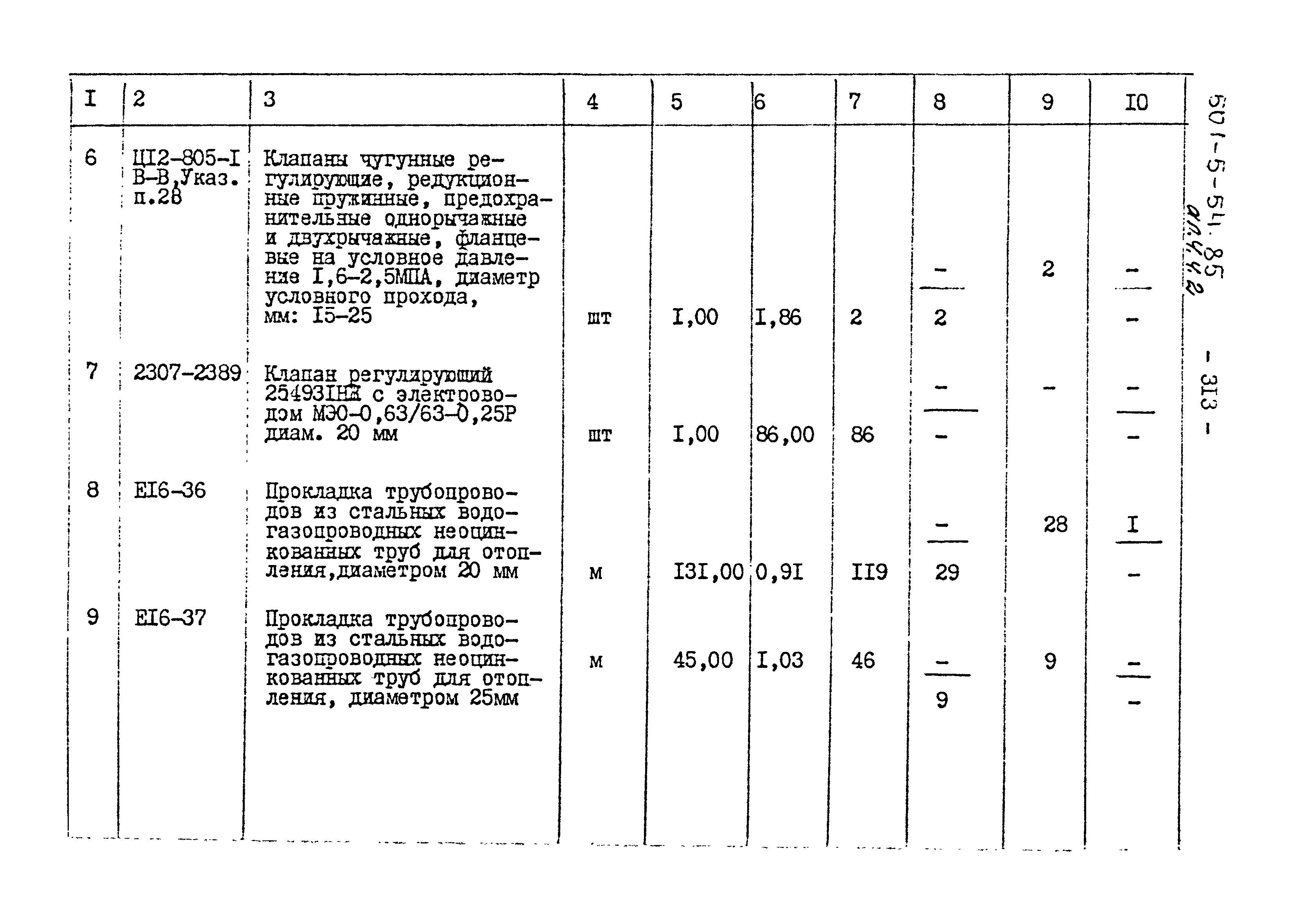 Типовой проект 501-5-54.85